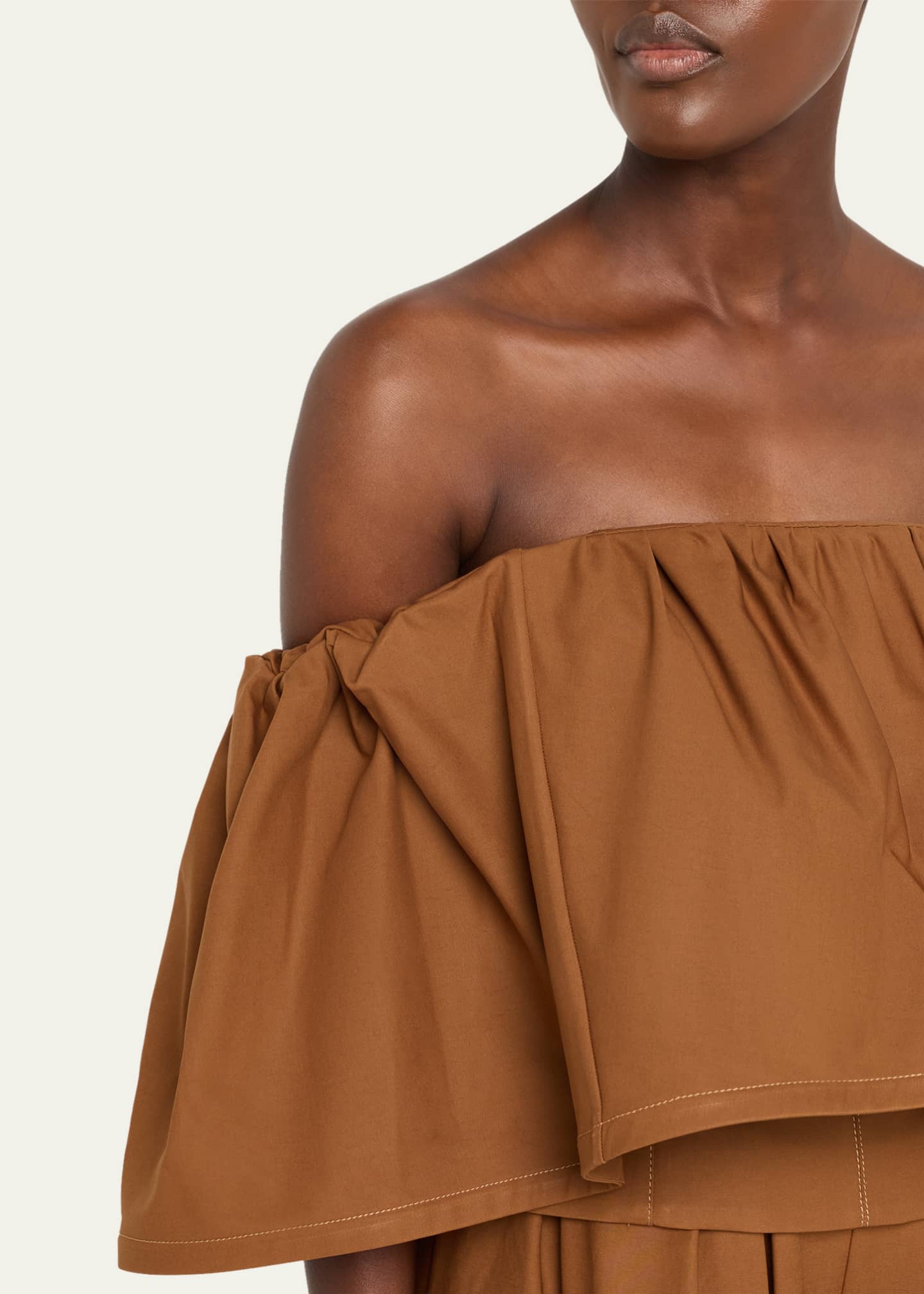 Carolina Herrera Ruffle Off-The-Shoulder Top Image 5 of 5