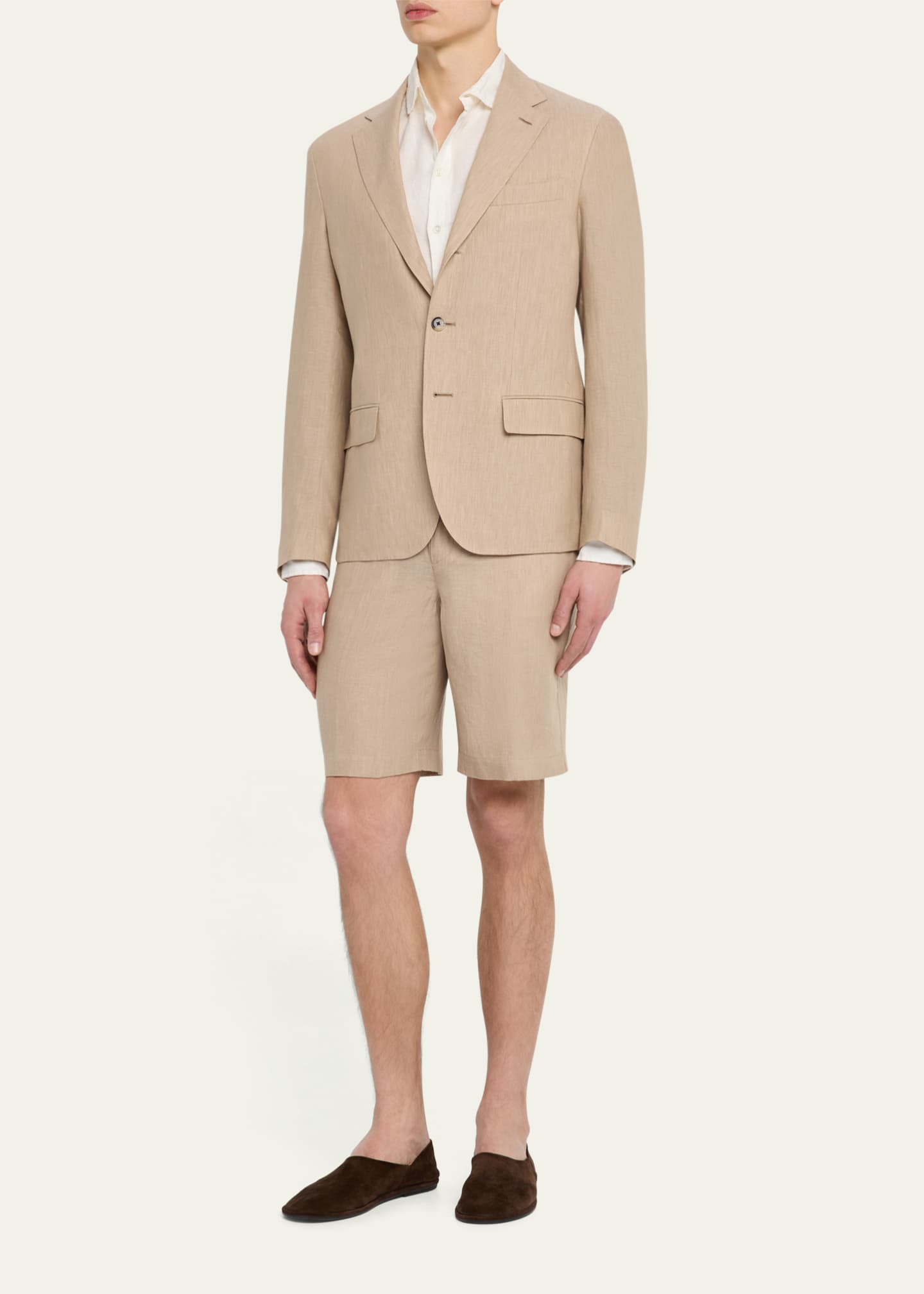 Loro Piana Men's Torino Linen Single-Breasted Sport Coat Image 2 of 8