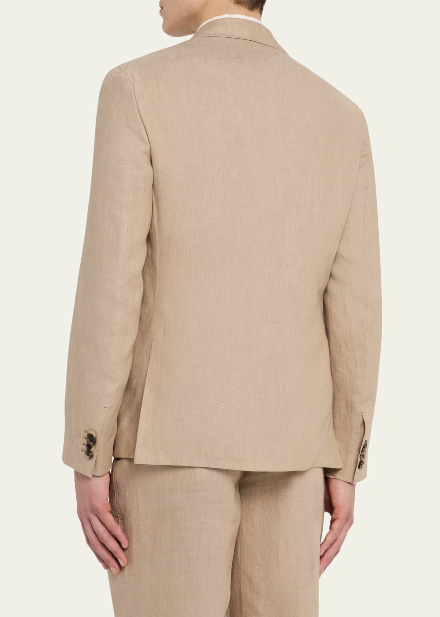 Loro Piana Men's Torino Linen Single-Breasted Sport Coat Image 3 of 8