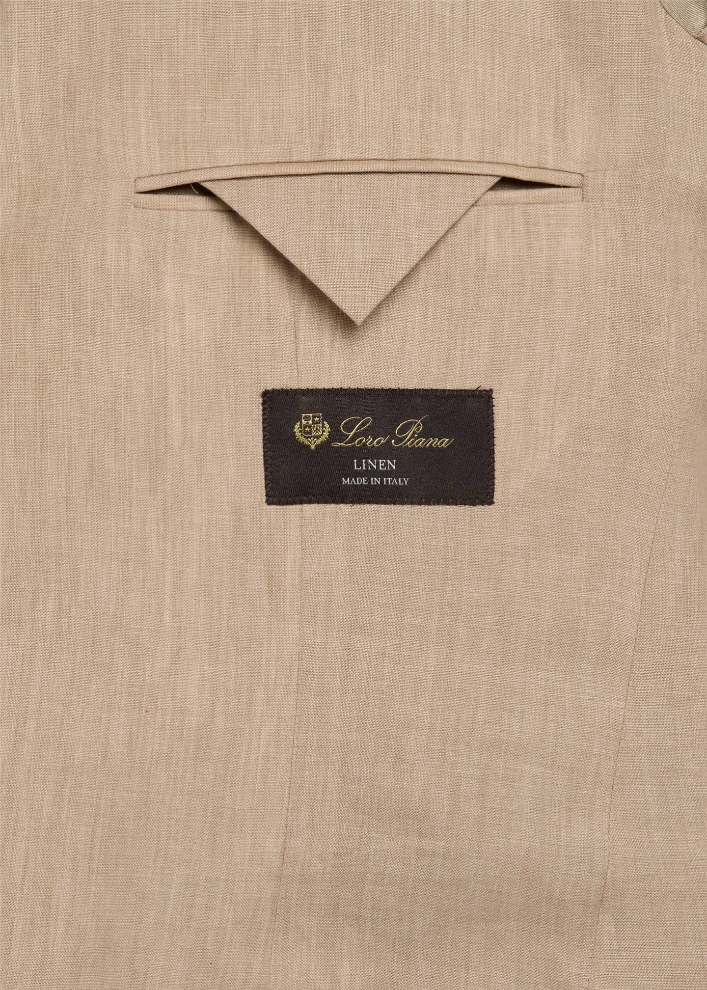 Loro Piana Men's Torino Linen Single-Breasted Sport Coat Image 6 of 8