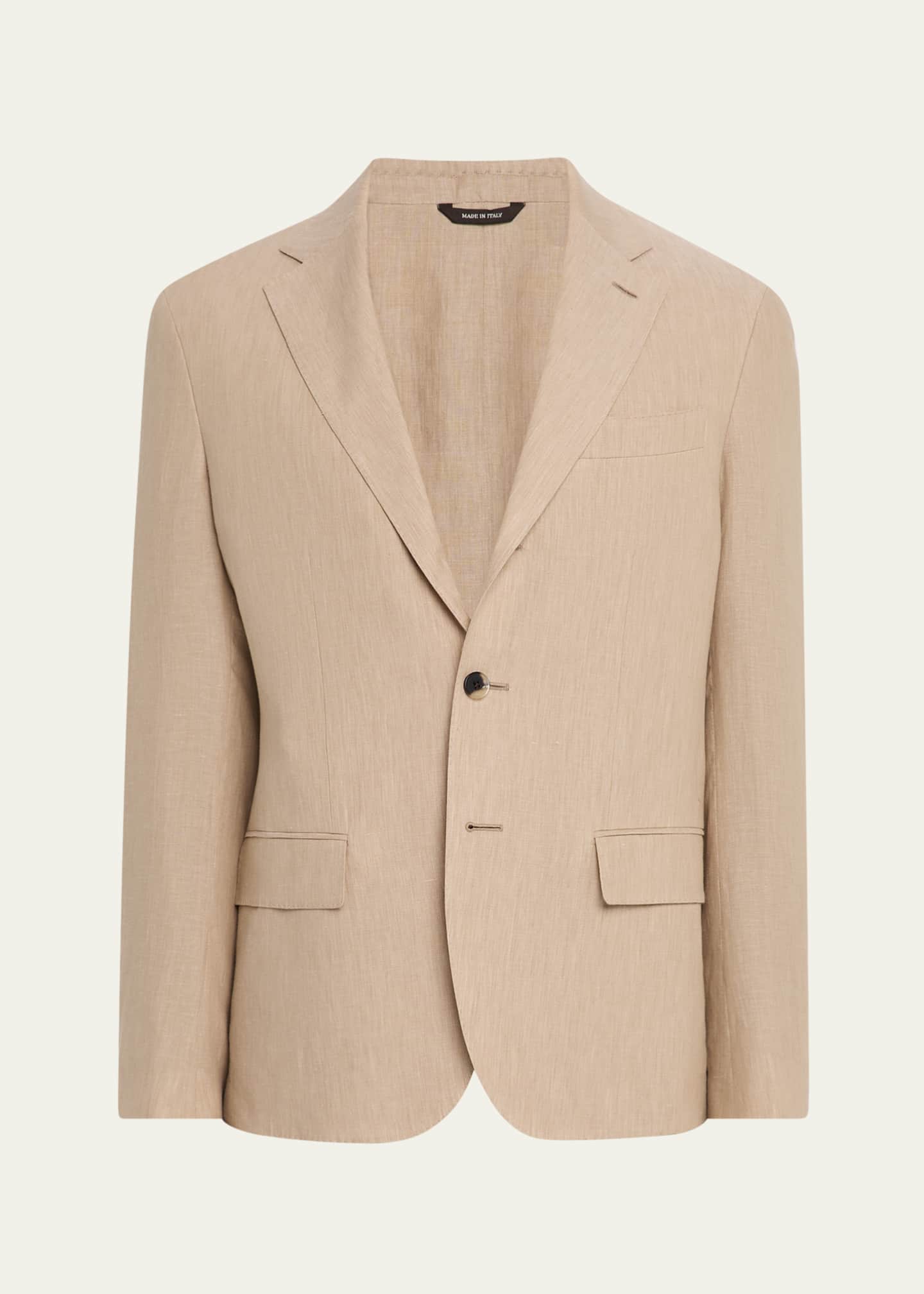 Loro Piana Men's Torino Linen Single-Breasted Sport Coat Image 1 of 8