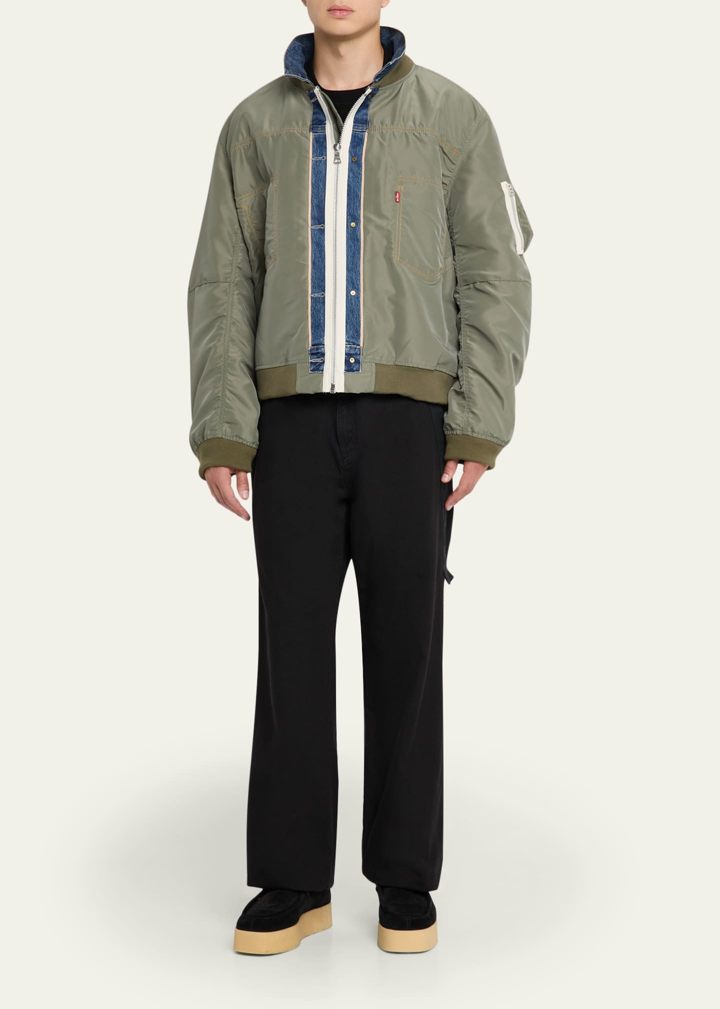 SACAI x Levi's® Men's Denim and Nylon Twill Reversible