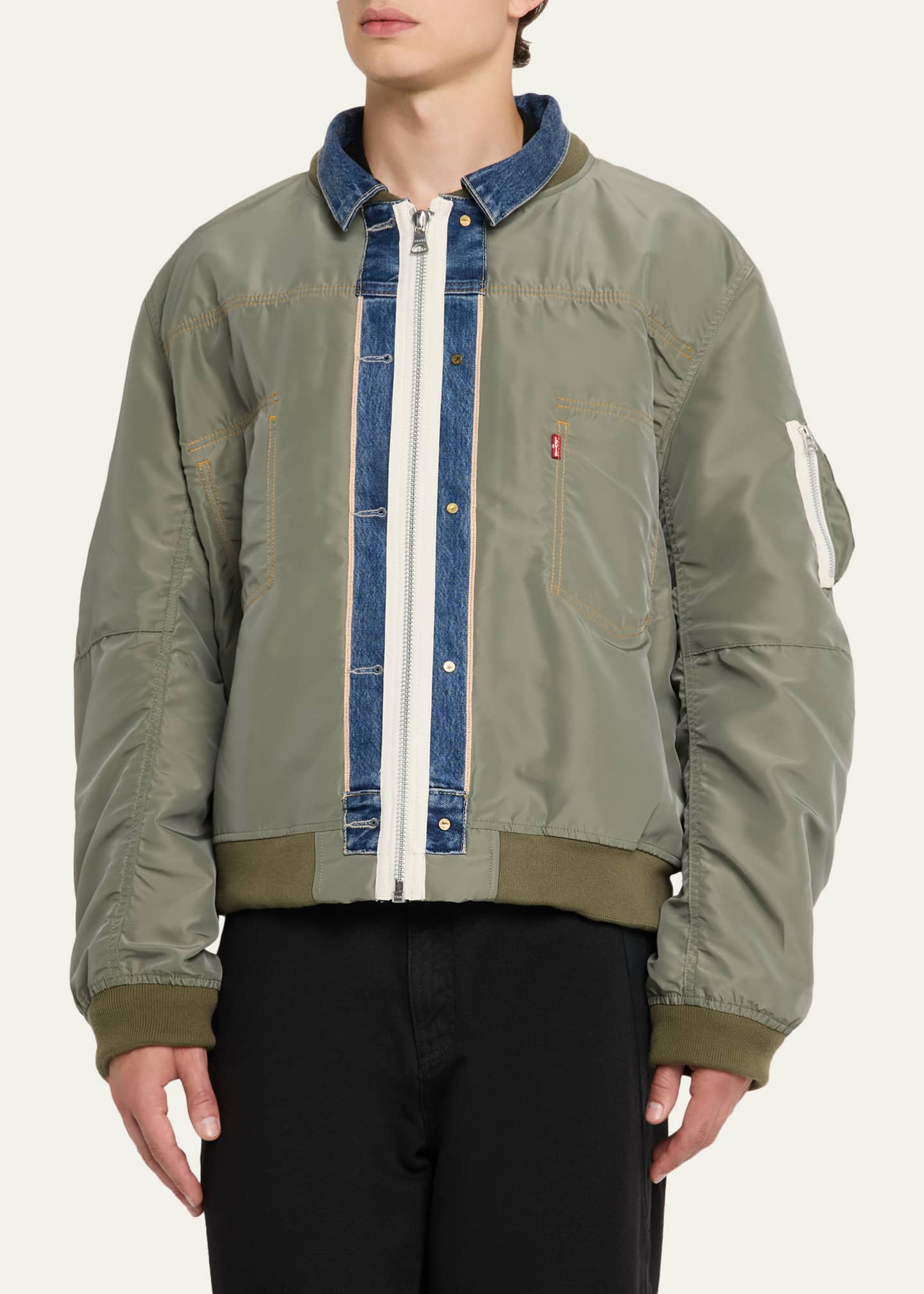 SACAI x Levi's® Men's Denim and Nylon Twill Reversible