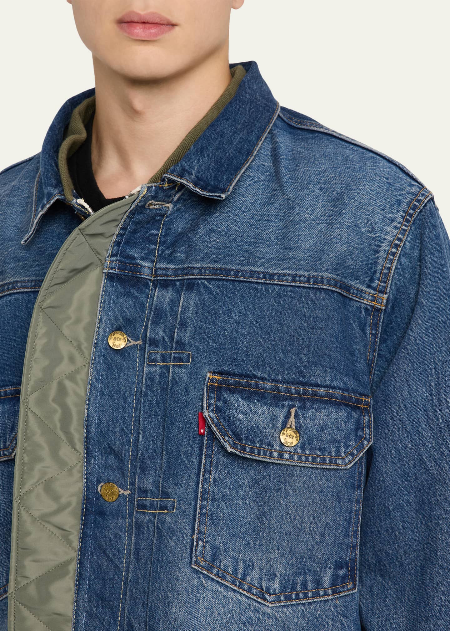 SACAI x Levi's® Men's Denim and Nylon Twill Reversible