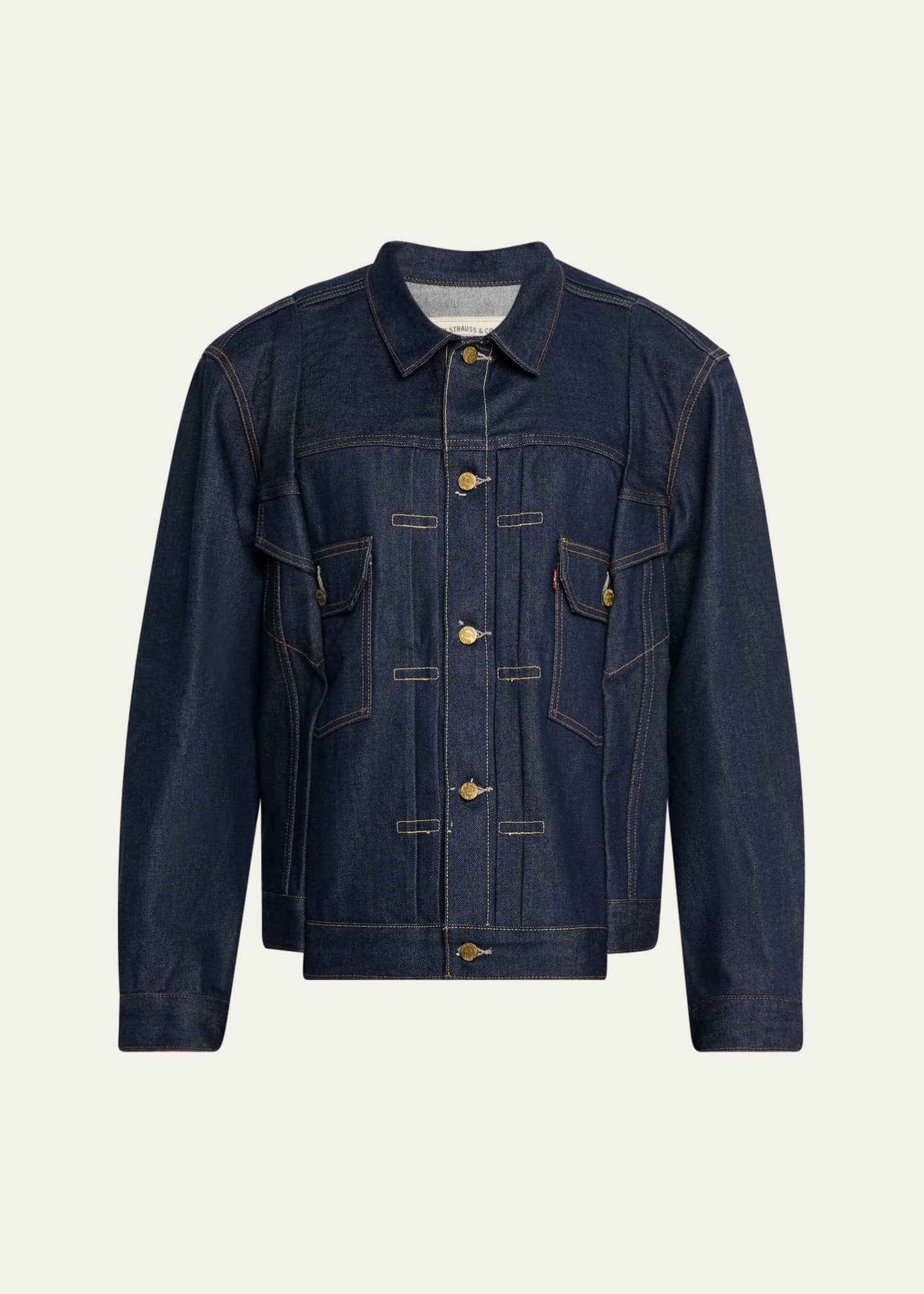 SACAI x Levi's® Men's Dark Wash Denim Trucker Jacket