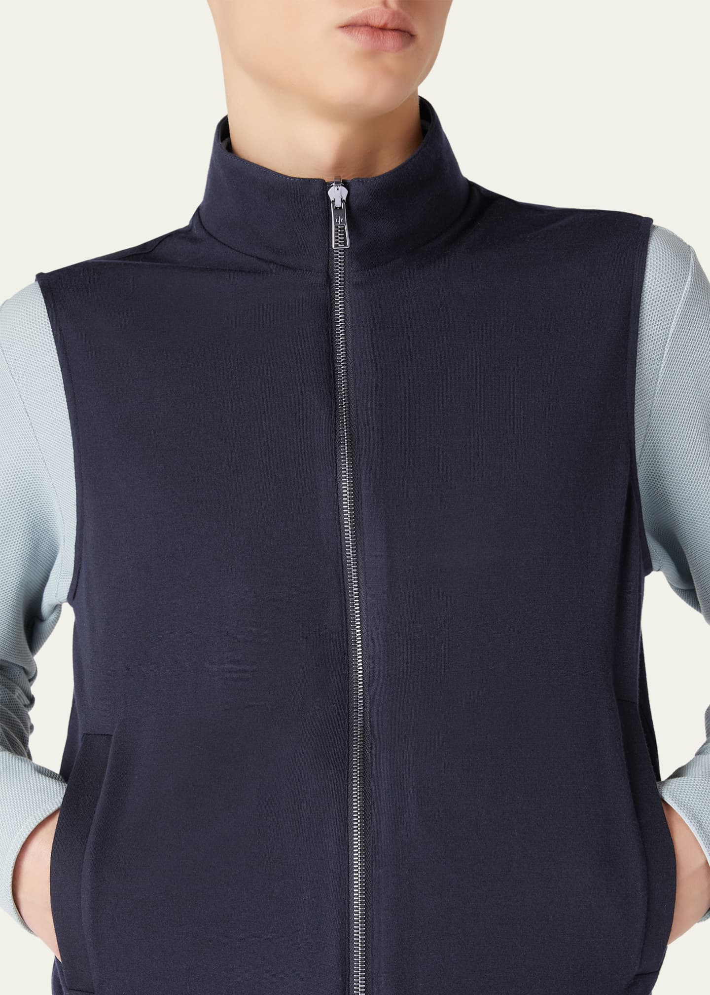 LORO PIANA 26S REVERSIBLE ZIP UP VEST 739