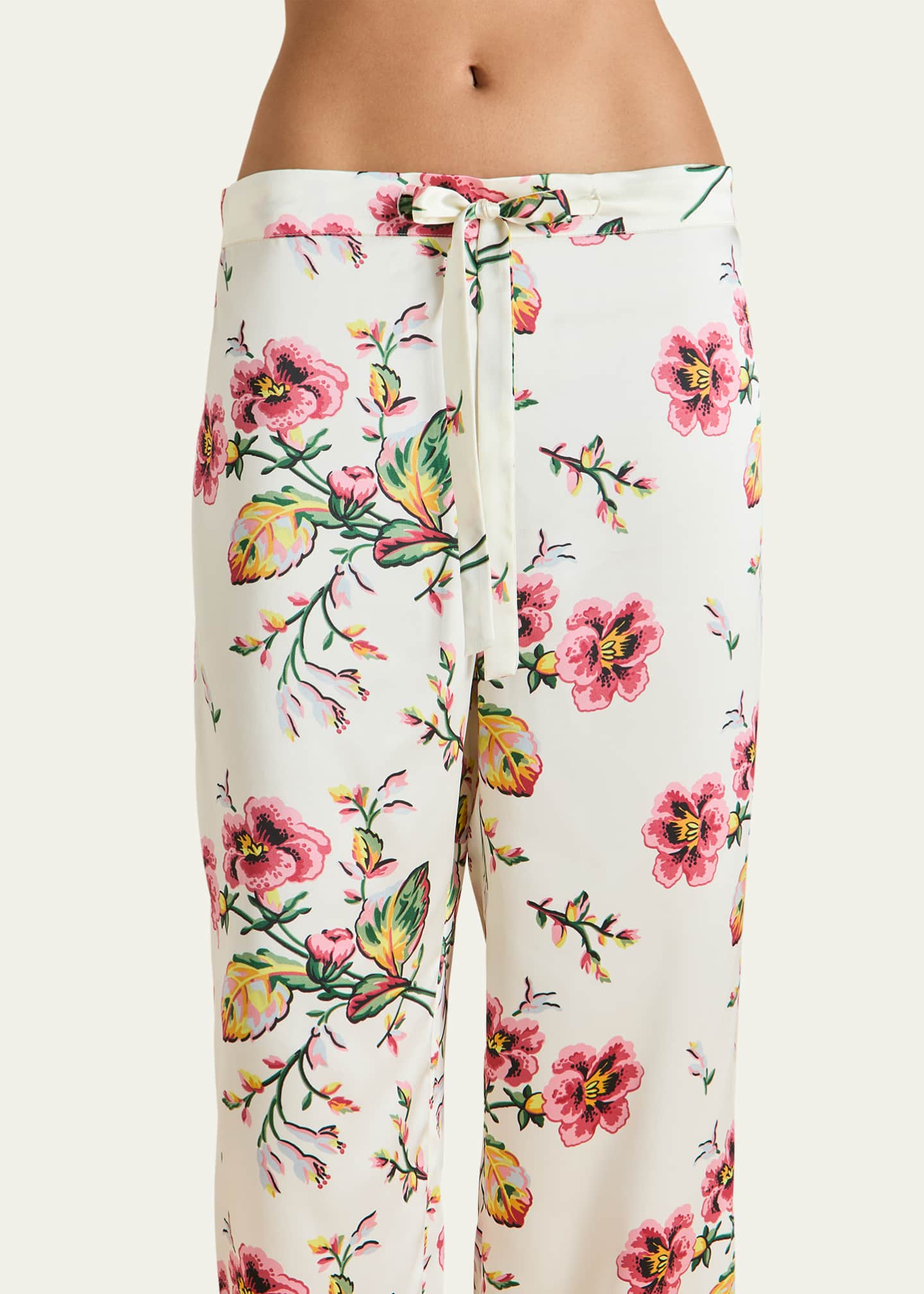 Olivia von Halle Lila Printed Silk Satin Pajama Set Image 5 of 5