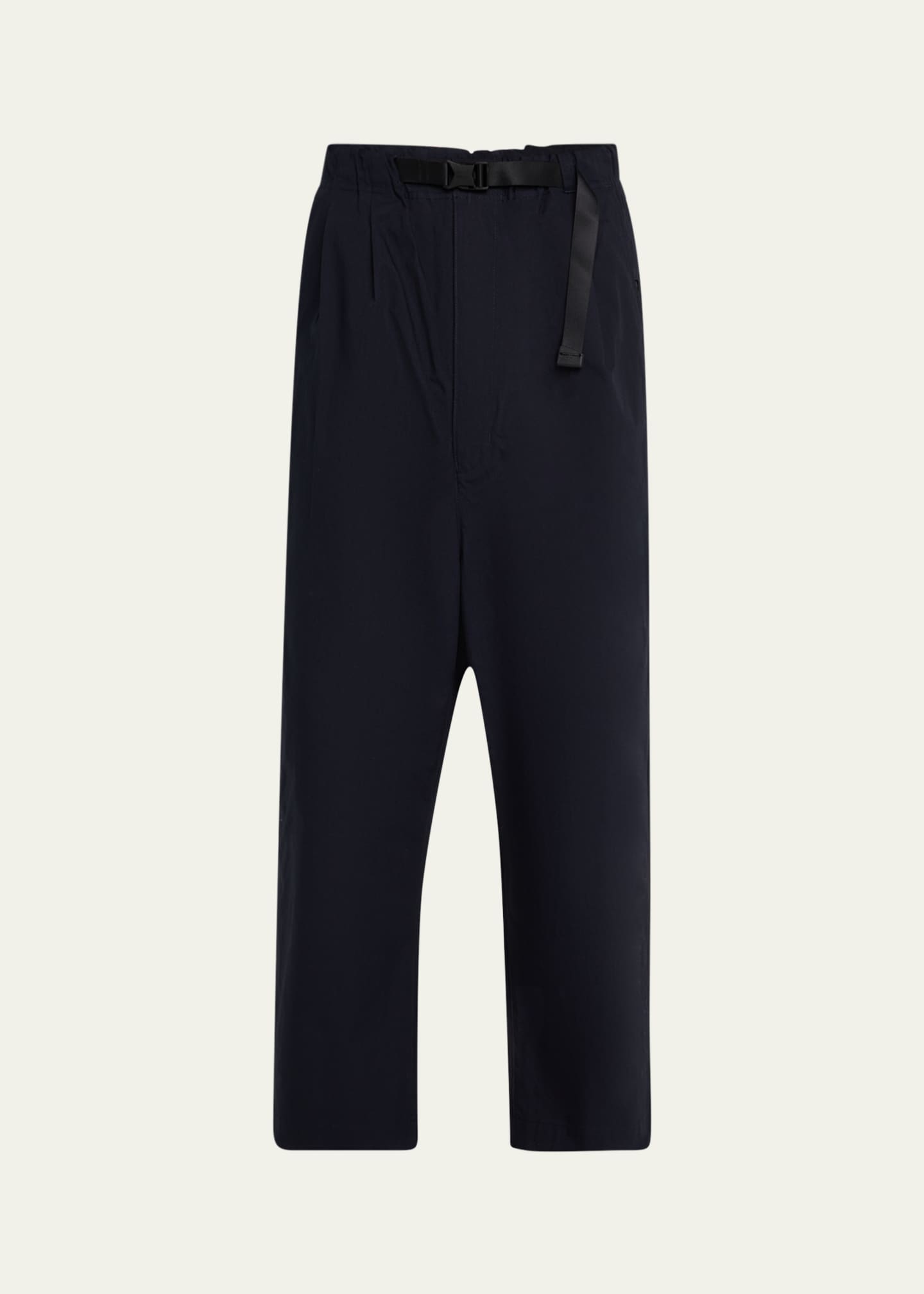CDG HOMME Men's Oxford Belted Pleated Pants Image 1 of 5