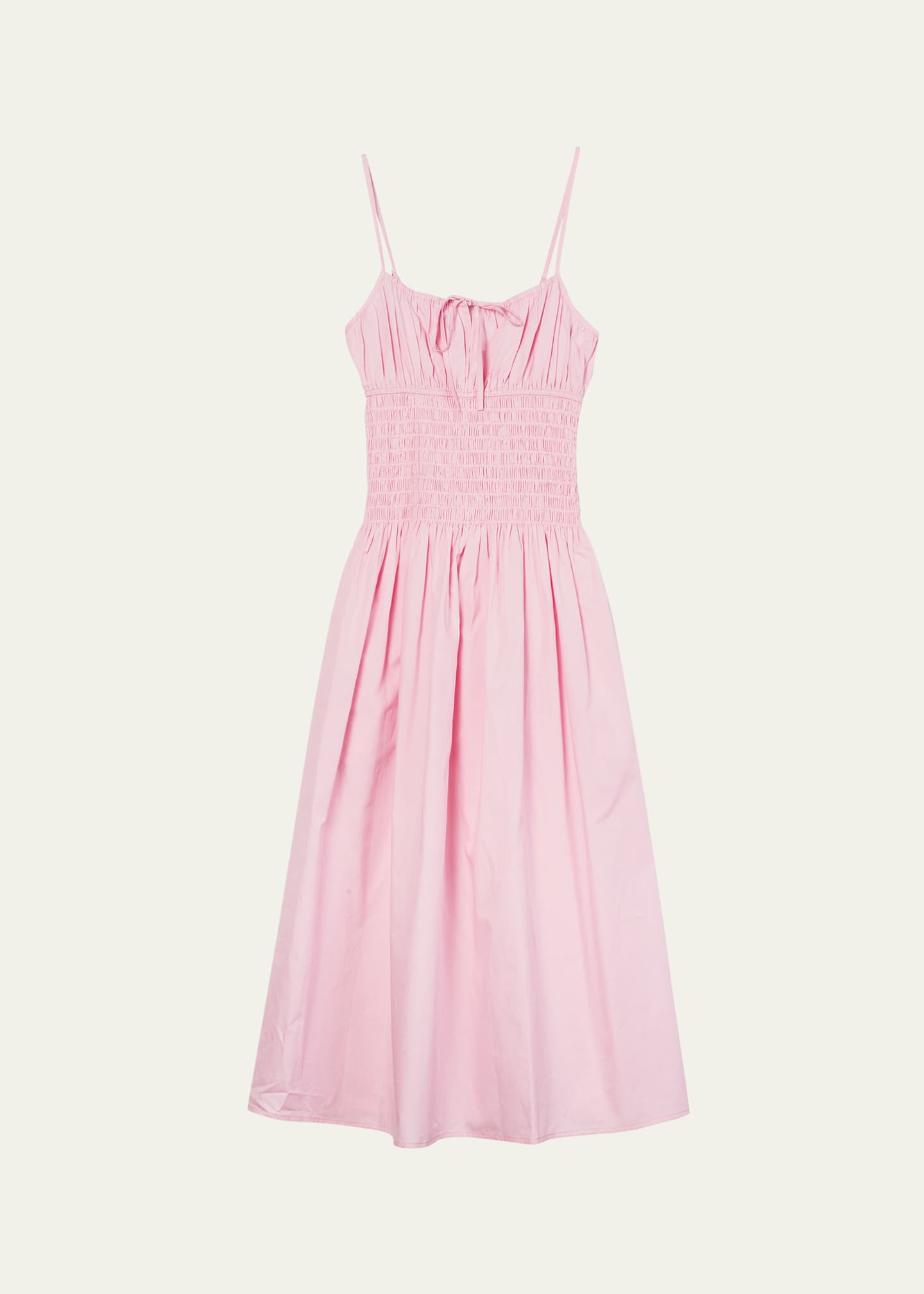 Barbara Smocked Sleeveless Midi Dress