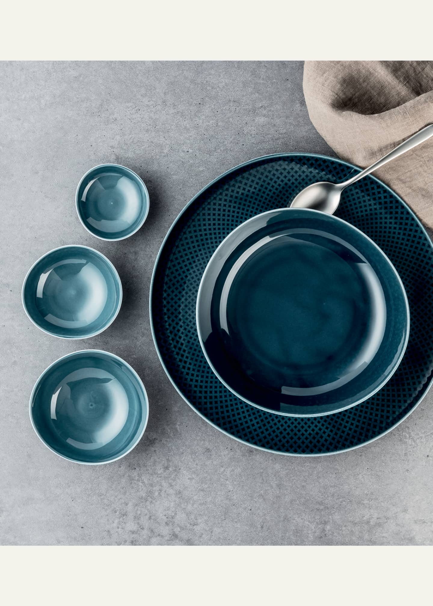 Rosenthal Junto Ocean Blue Deep Soup Plate Image 2 of 2