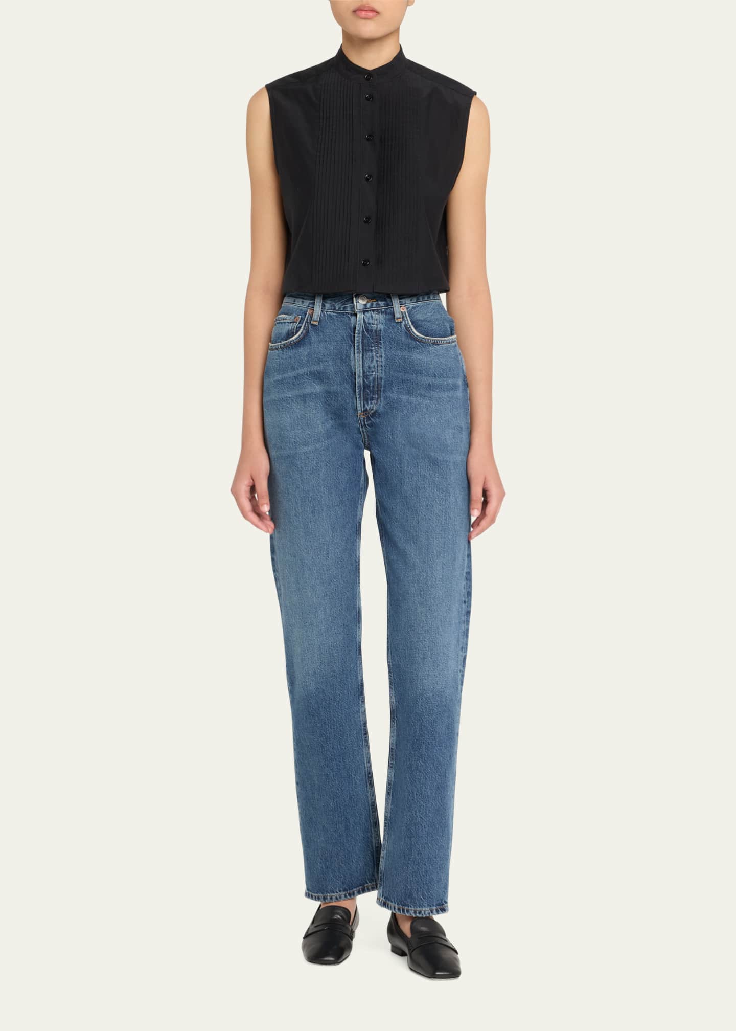 AGOLDE 90s Pinch Waist Long Jeans Image 2 of 5