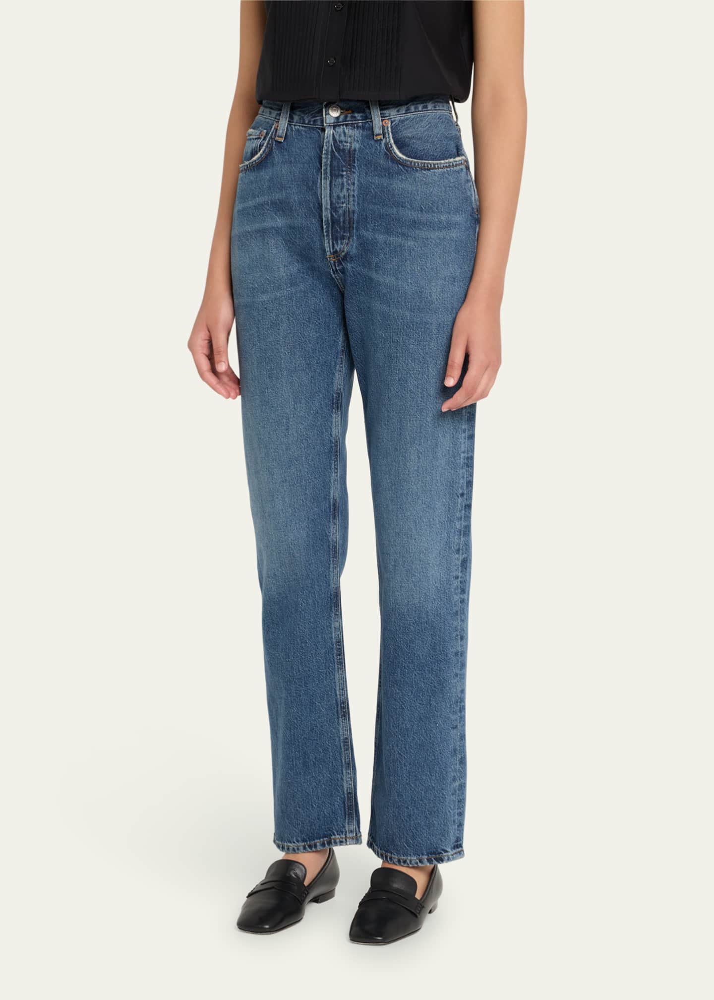 AGOLDE 90s Pinch Waist Long Jeans Image 4 of 5