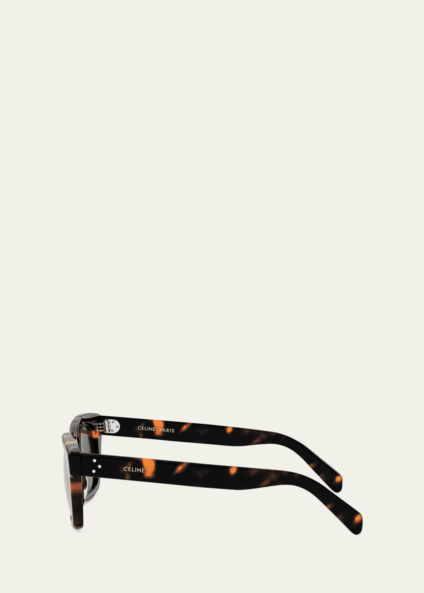 Celine Men's Three Dots Acetate and Nylon Square Sunglasses Image 3 of 3