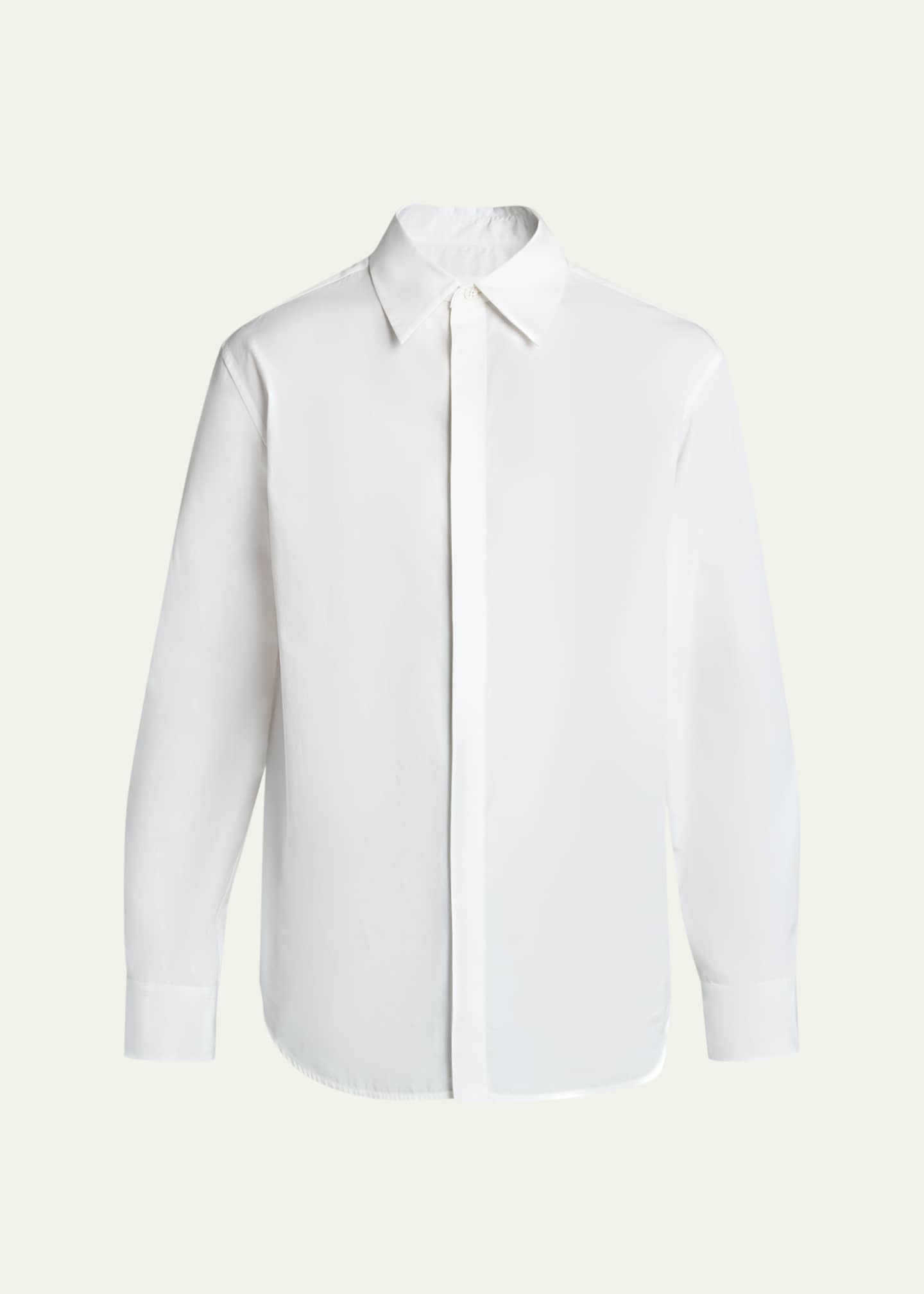 Jil Sander Men's Concealed-Placket Cotton Sport Shirt - Bergdorf