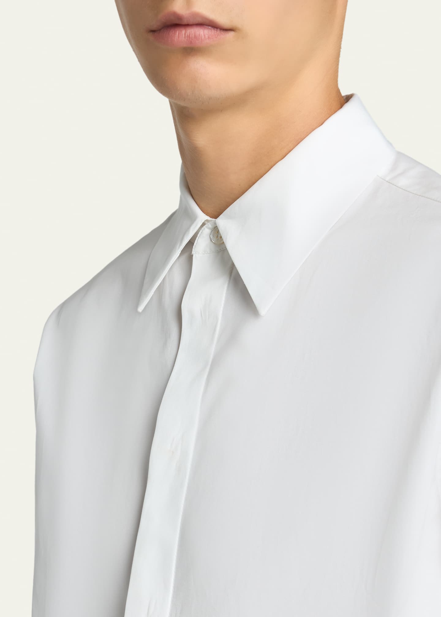 Jil Sander Men's Concealed-Placket Cotton Sport Shirt - Bergdorf