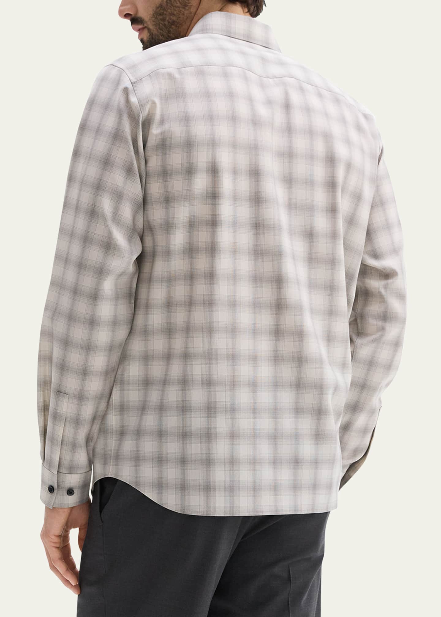 Theory Men's Irving Check Sport Shirt Image 2 of 4