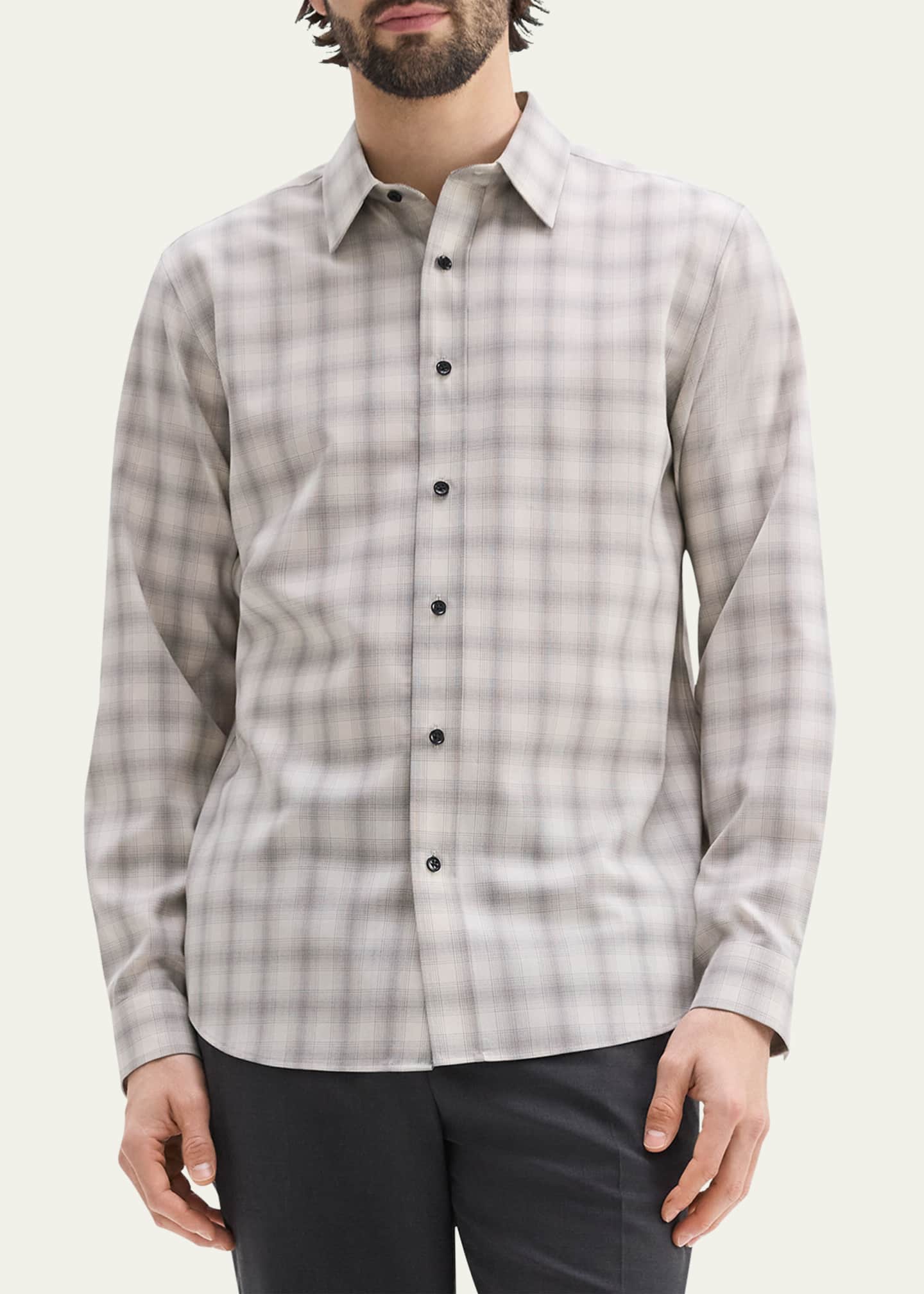 Theory Men's Irving Check Sport Shirt Image 3 of 4