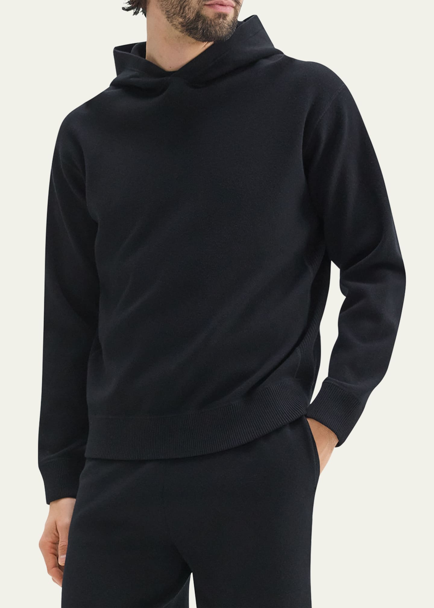 Theory Men's Relaxed Hoodie in Fine Bilen Image 3 of 4
