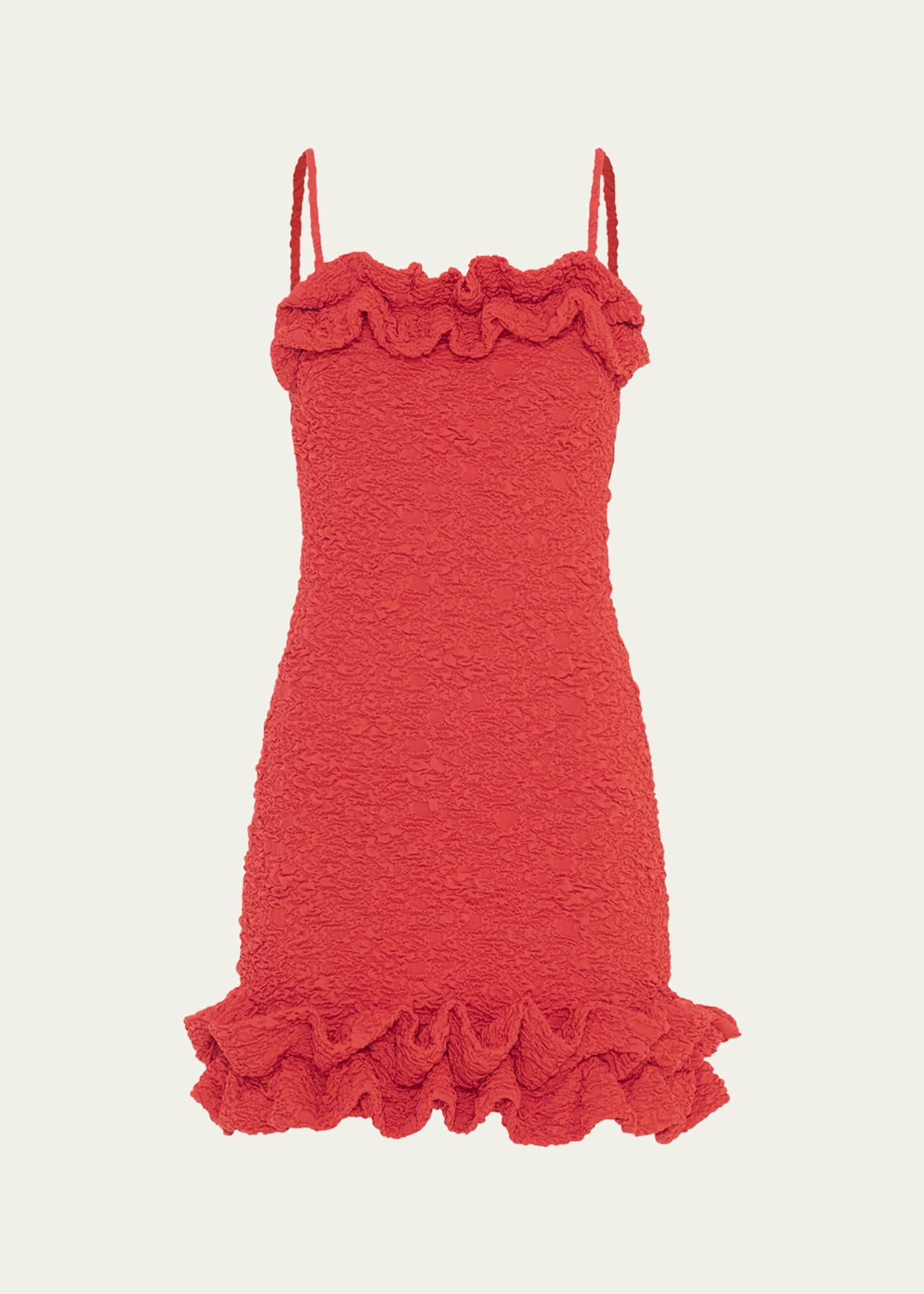 PatBO Papillon Jacquard Flutter Mini Dress Image 1 of 4