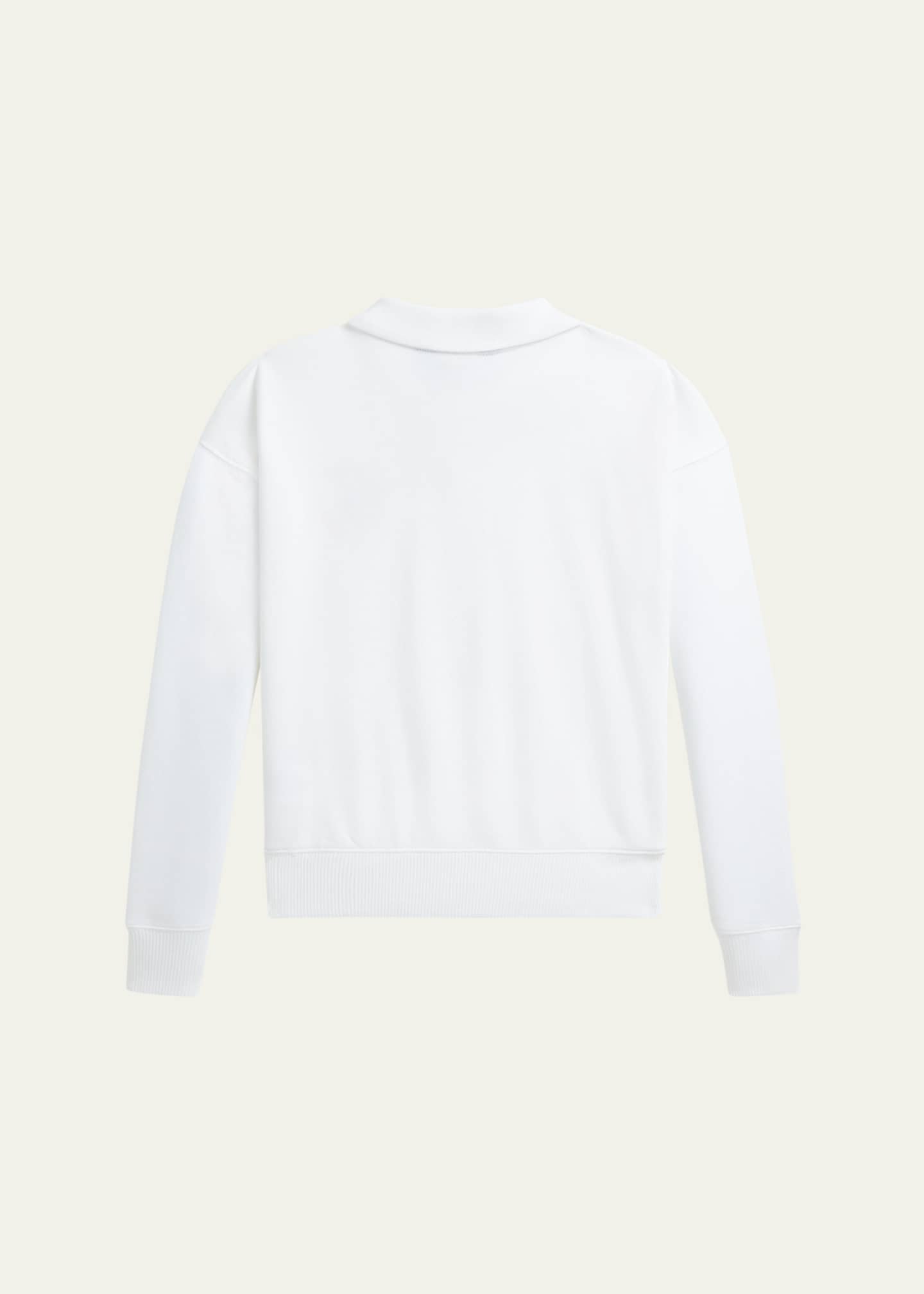 Ralph Lauren Childrenswear Girl's Polo Embroidered Sweatshirt, Size S-XL Image 2 of 2
