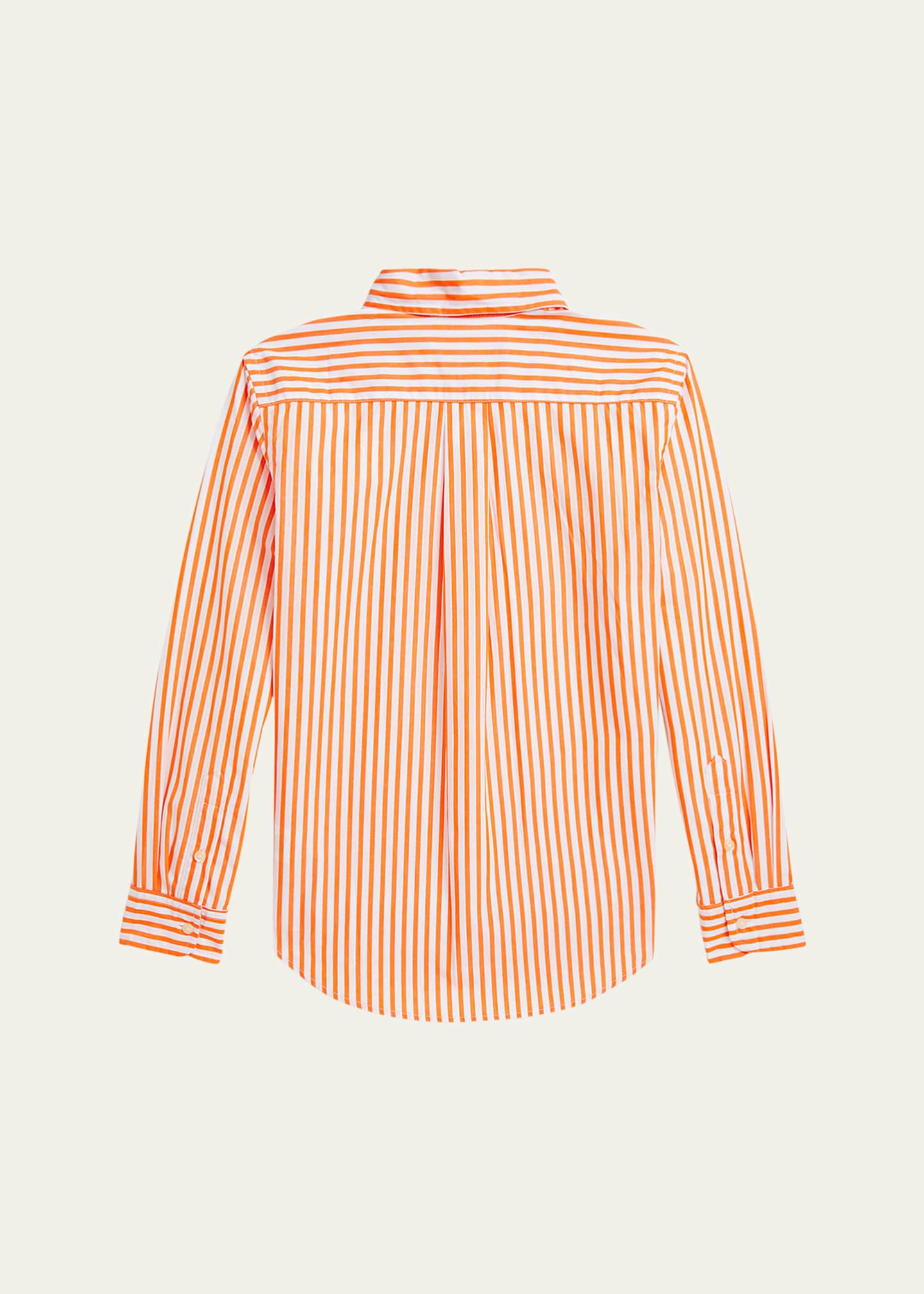 Ralph Lauren Childrenswear Boy's Striped Pony Embroidered Sport Shirt, Size S-XL Image 2 of 2