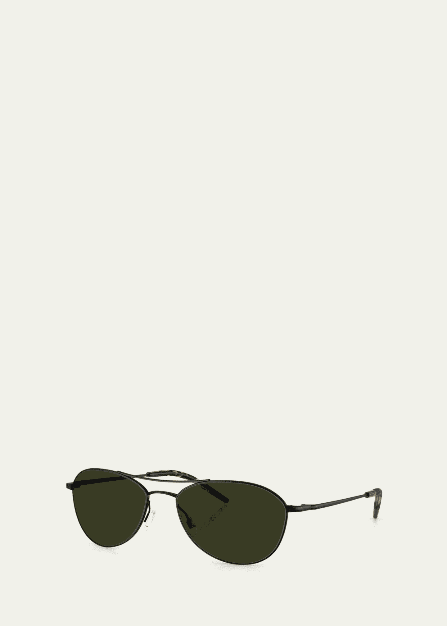 Oliver Peoples Aero II Steel Aviator Sunglasses Image 2 of 3