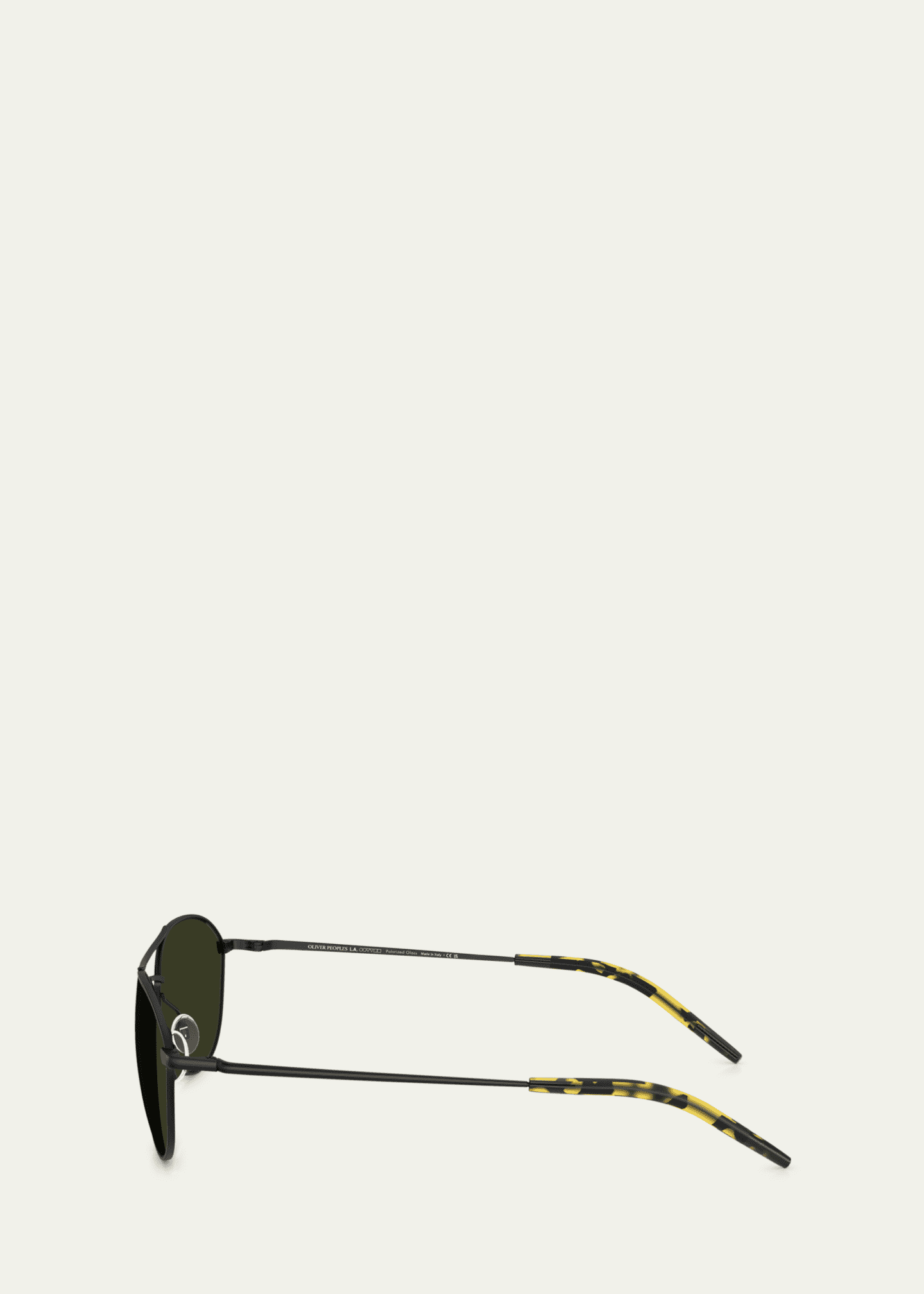 Oliver Peoples Aero II Steel Aviator Sunglasses Image 3 of 3