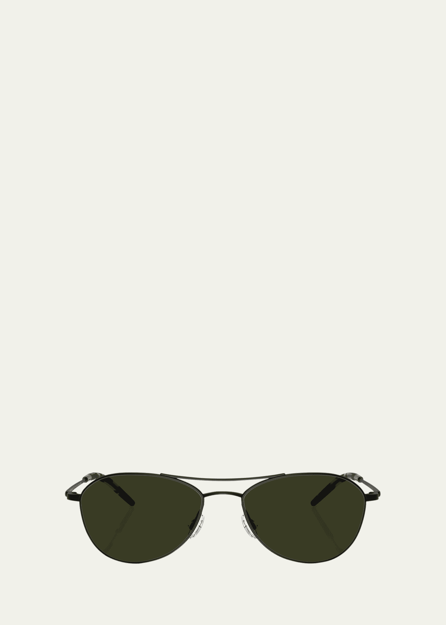 Oliver Peoples Aero II Steel Aviator Sunglasses Image 1 of 3