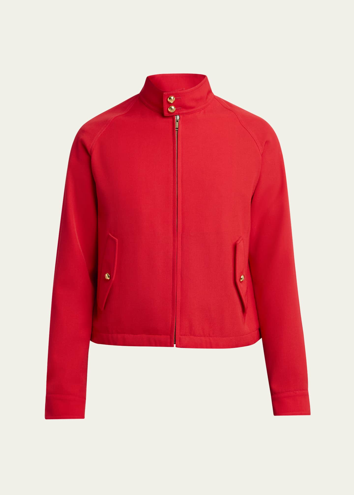 Valentino Garavani Men's Harrington Wool Full-Zip Blouson Image 1 of 5