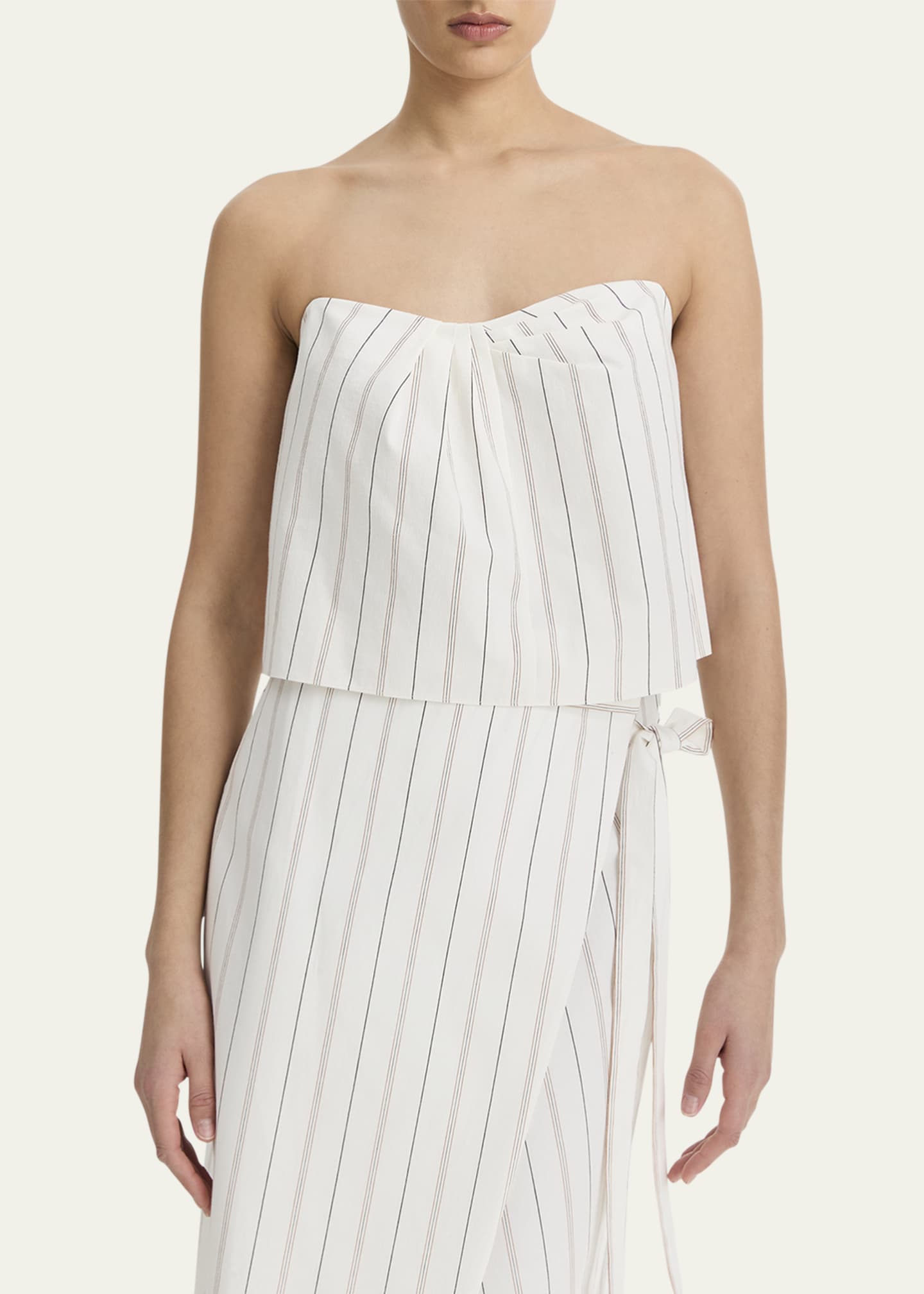 Vince Stripe Draped Tank Top Image 3 of 3