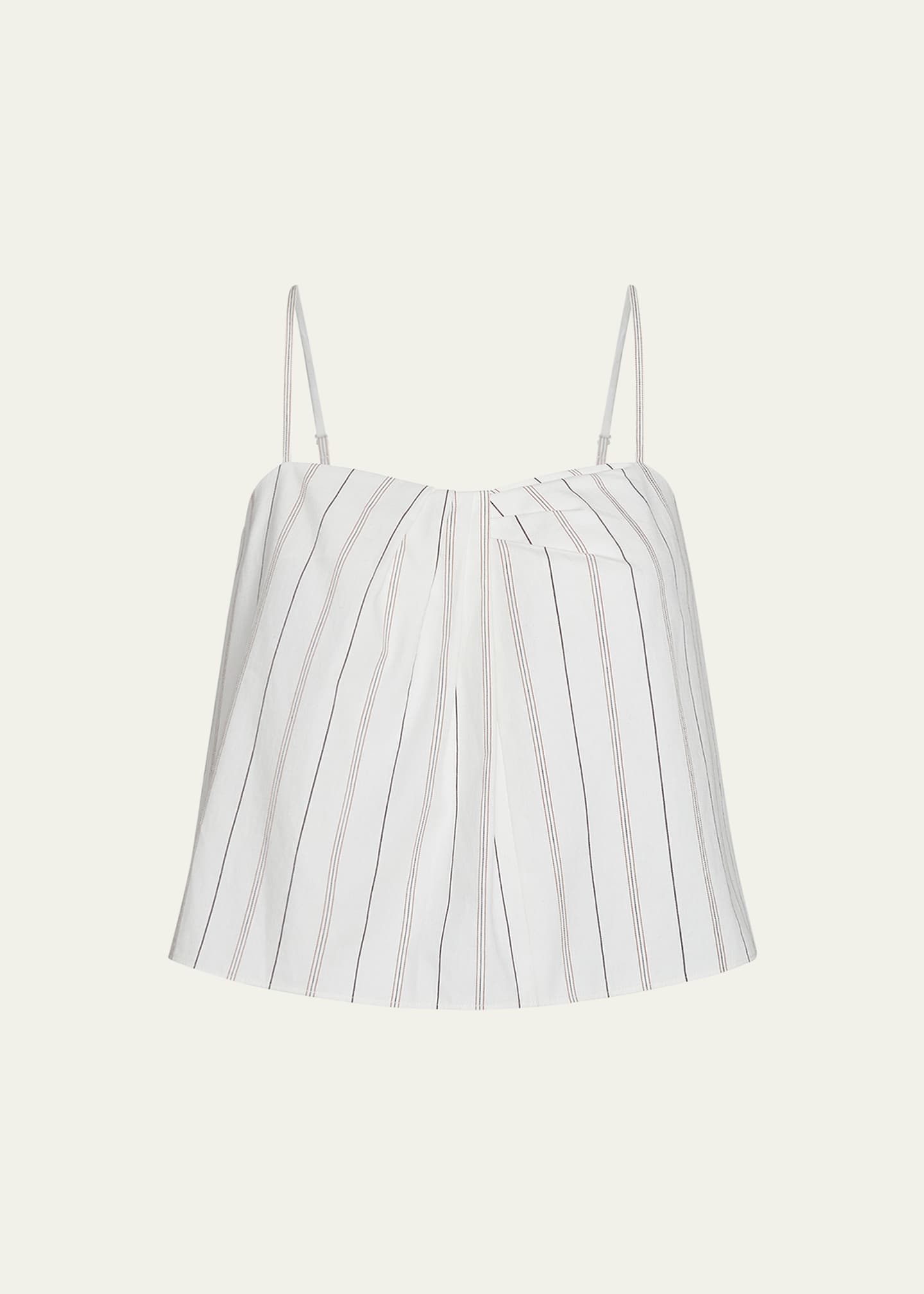 Vince Stripe Draped Tank Top Image 1 of 3
