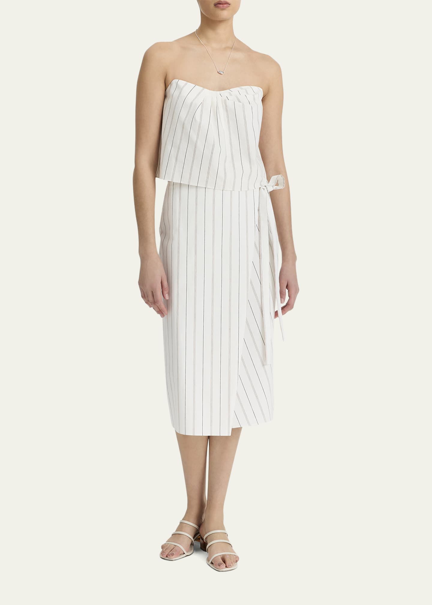 Vince Stripe Wrap Skirt Image 2 of 4