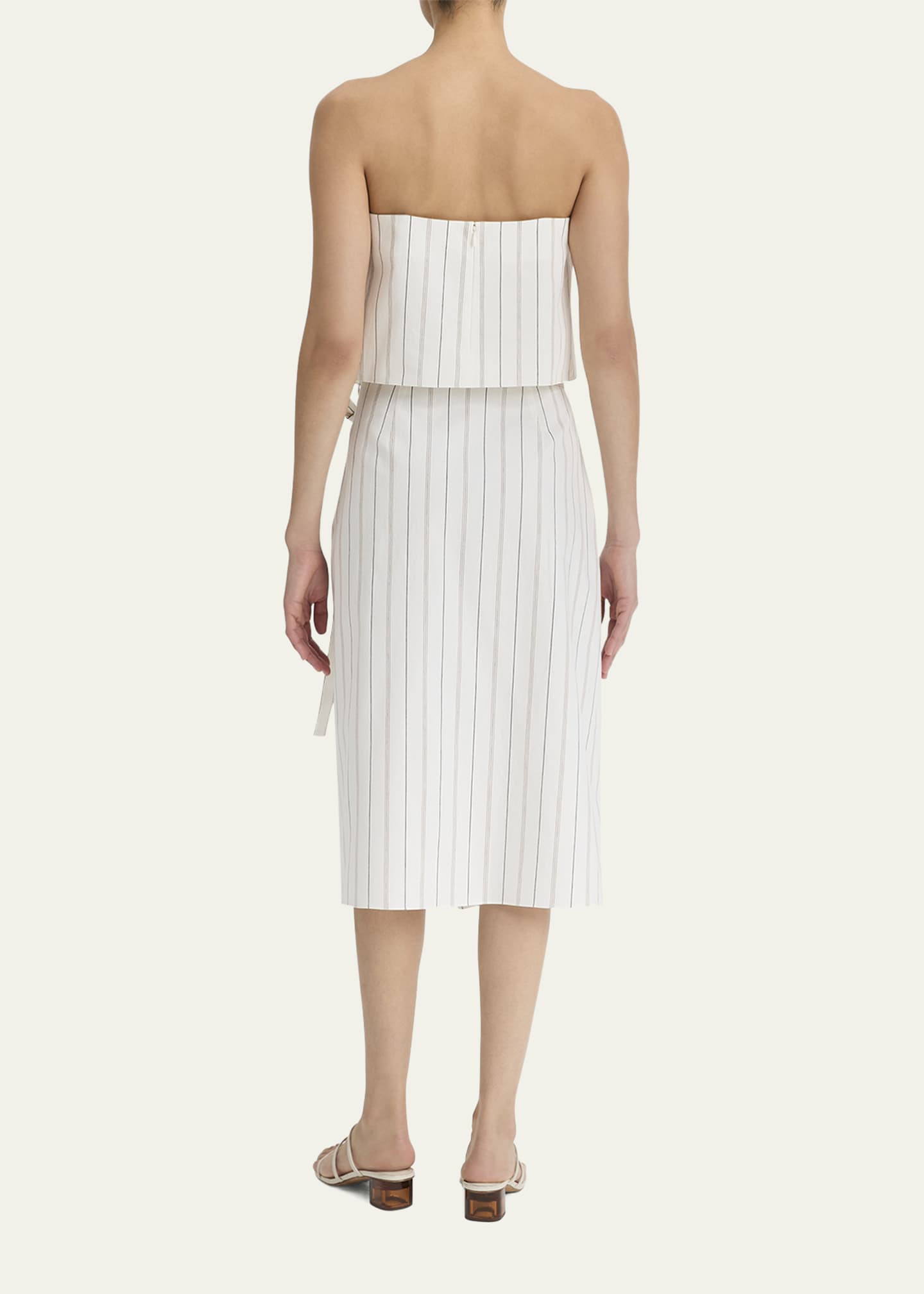 Vince Stripe Wrap Skirt Image 3 of 4