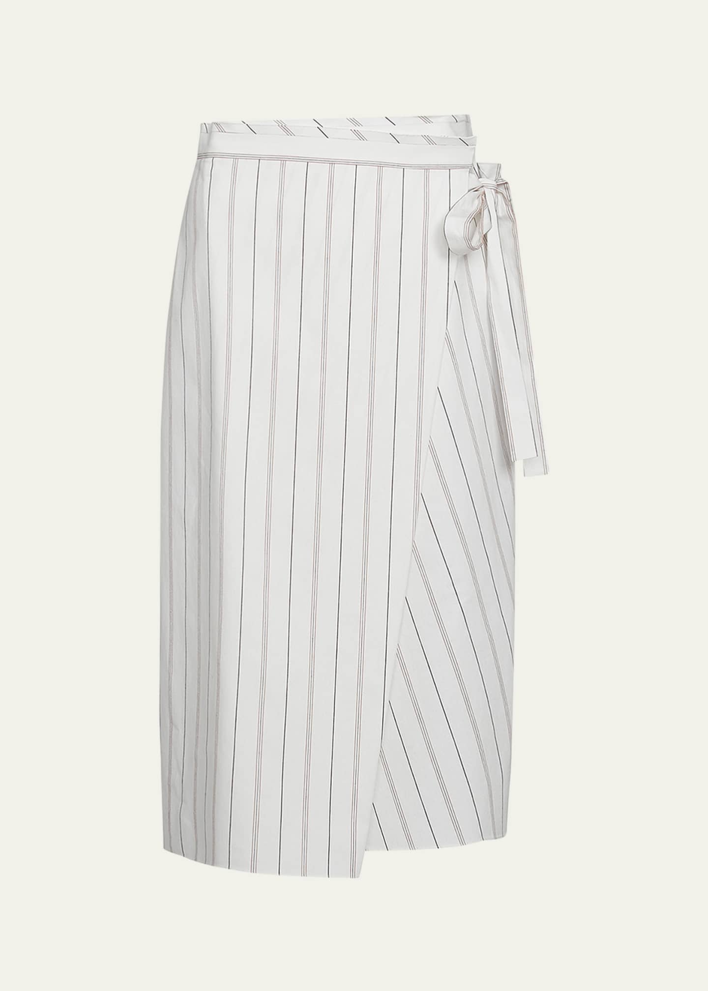 Vince Stripe Wrap Skirt Image 1 of 4