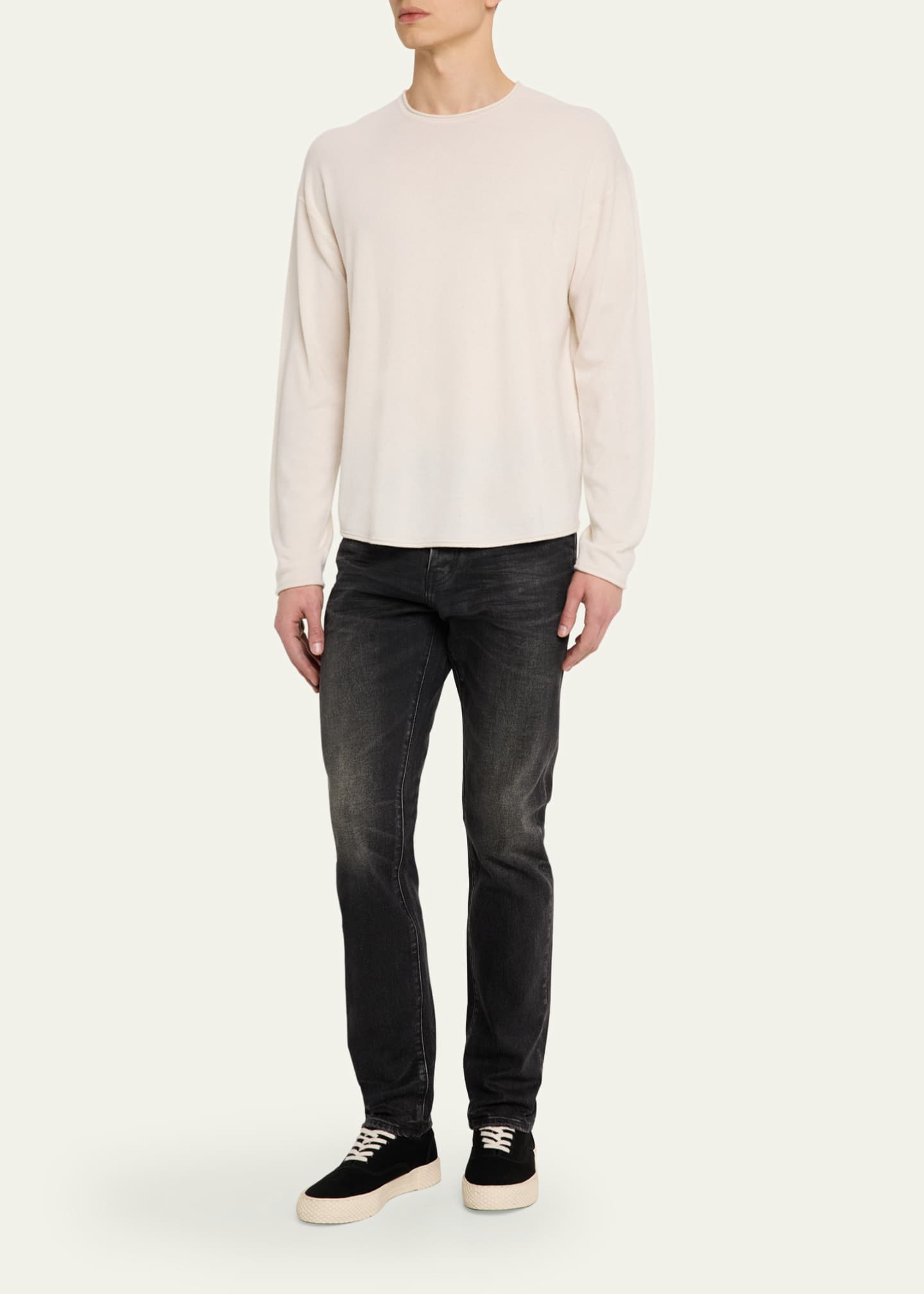 Guest in Residence Men's Oversized Roll Cashmere Sweater Image 2 of 5