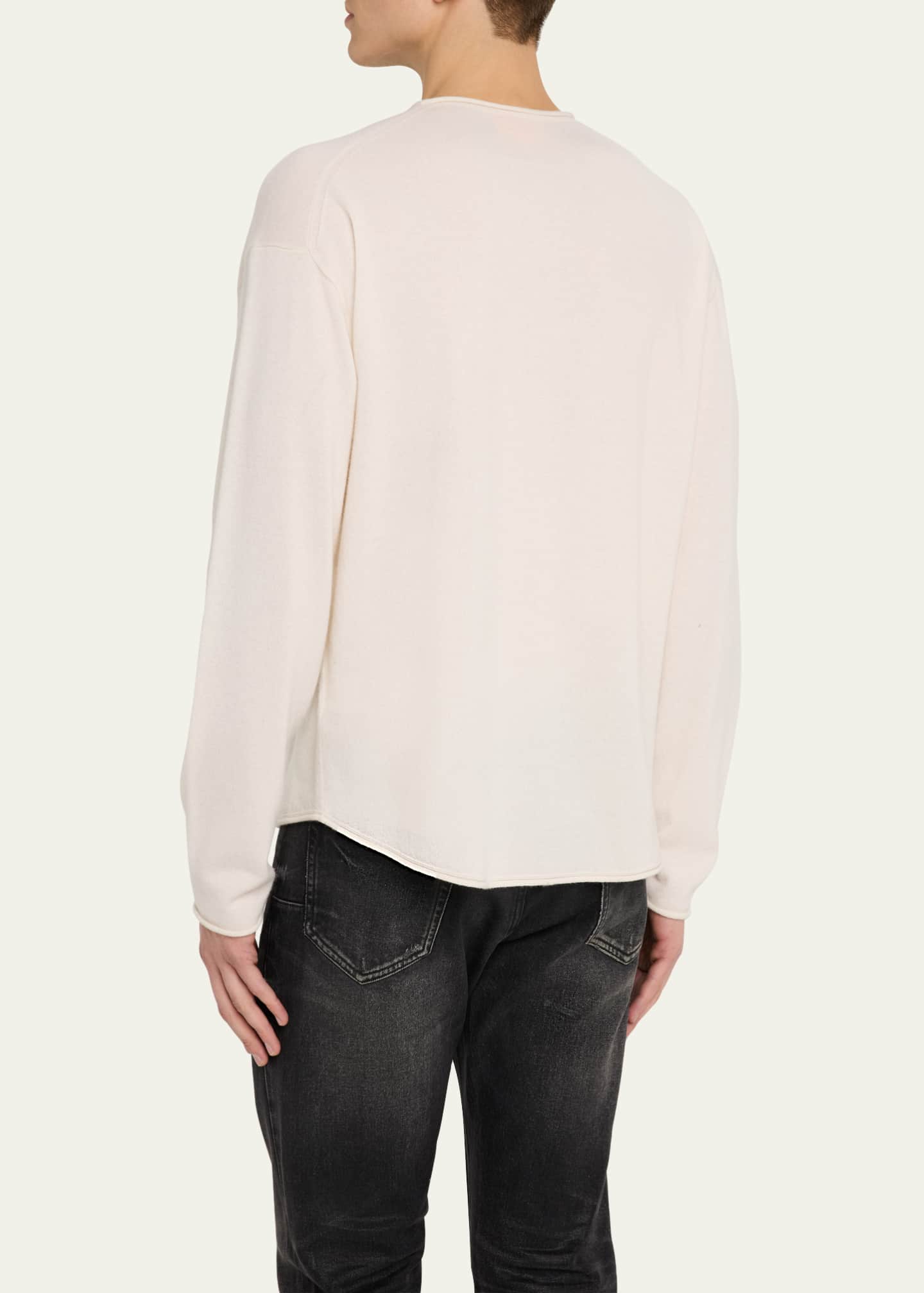 Guest in Residence Men's Oversized Roll Cashmere Sweater Image 3 of 5