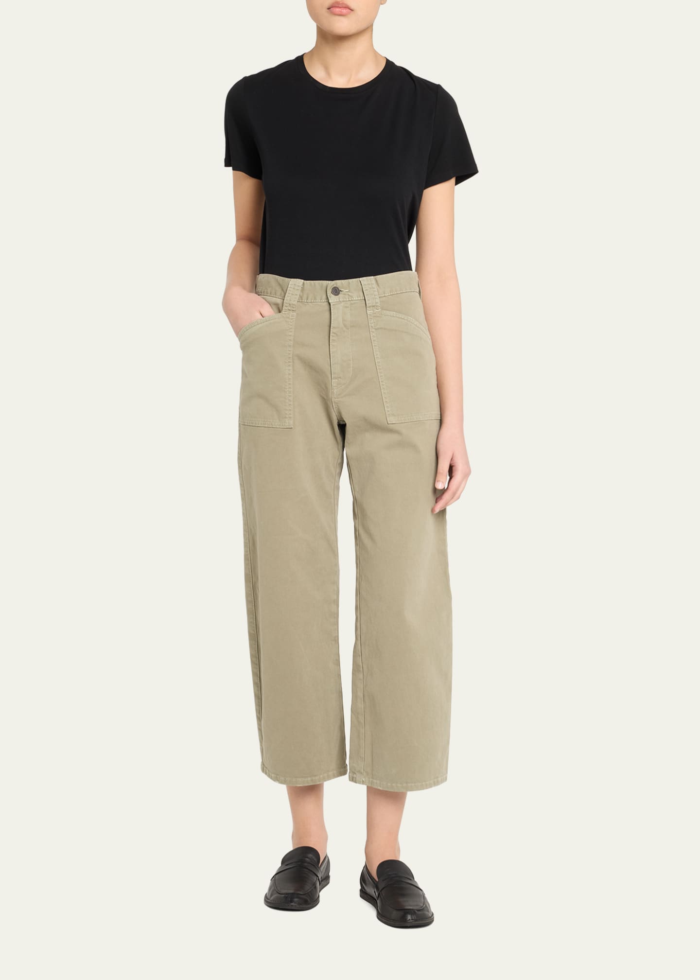 MOUSSY VINTAGE Pomonok Cropped Gusset Cargo Pants Image 2 of 5