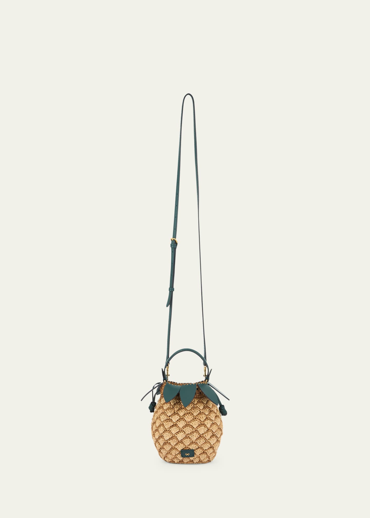 関税無☆ANYA HINDMARCH Raffia Pineapple CrossBody Bucket Bag d37b145809c762f6f1c77a7a4140eb