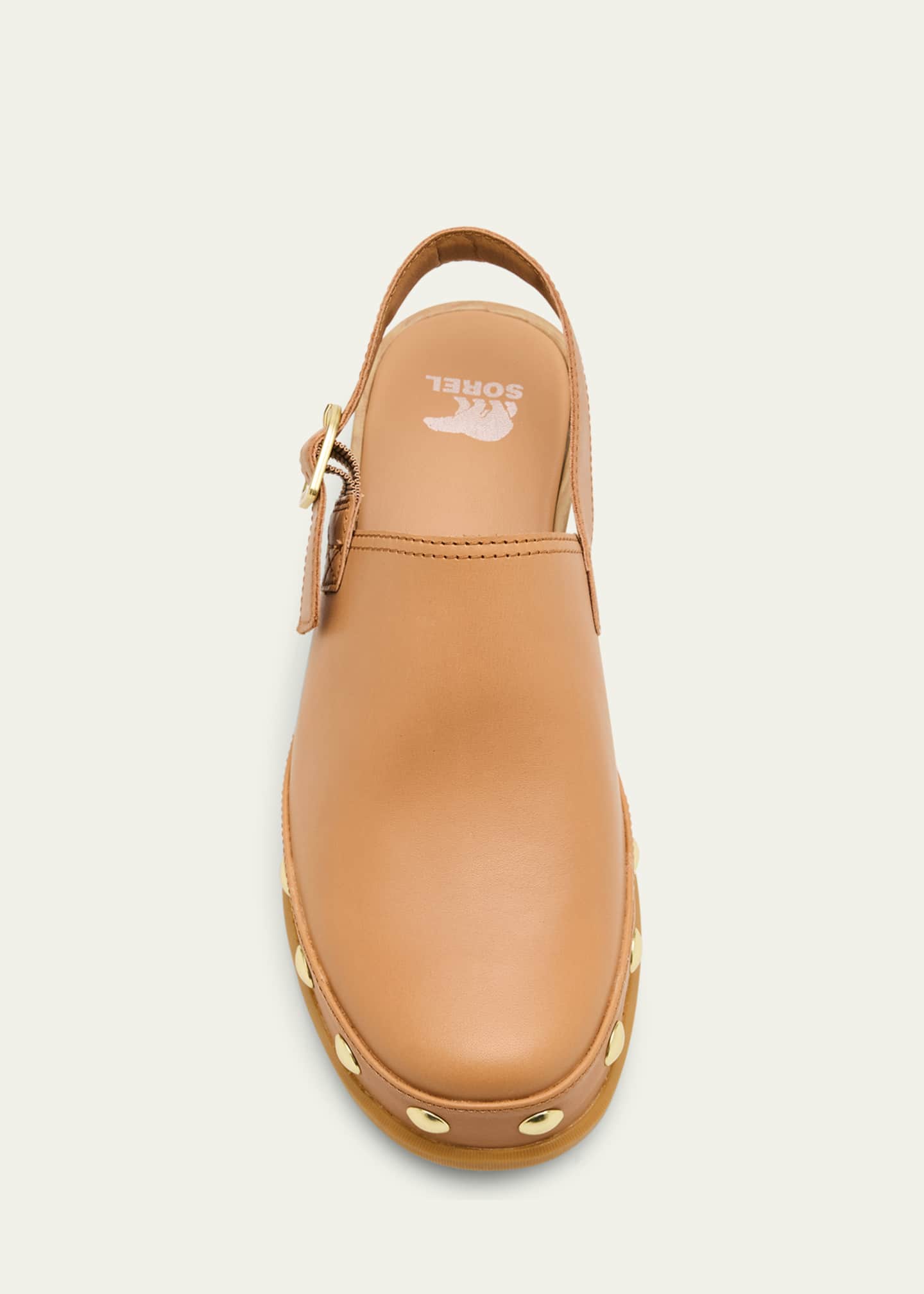 Sorel Roman Leather Slingback Platform Clogs Image 6 of 6