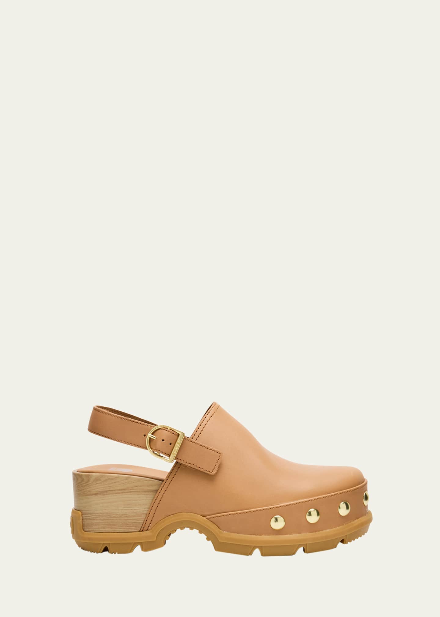 Sorel Roman Leather Slingback Platform Clogs Image 1 of 6