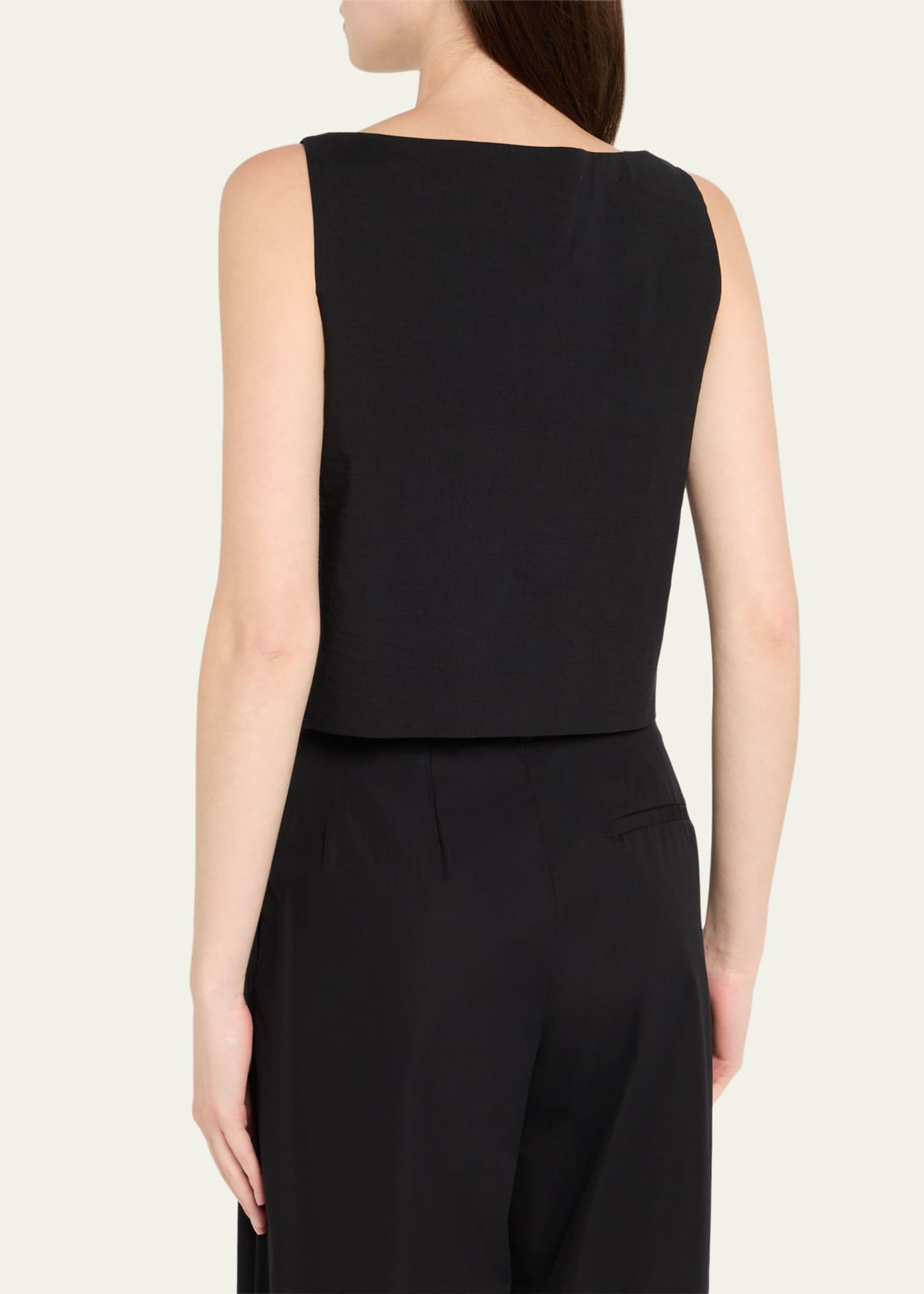 Theory Sleeveless Bateau-Neck Top Image 3 of 5