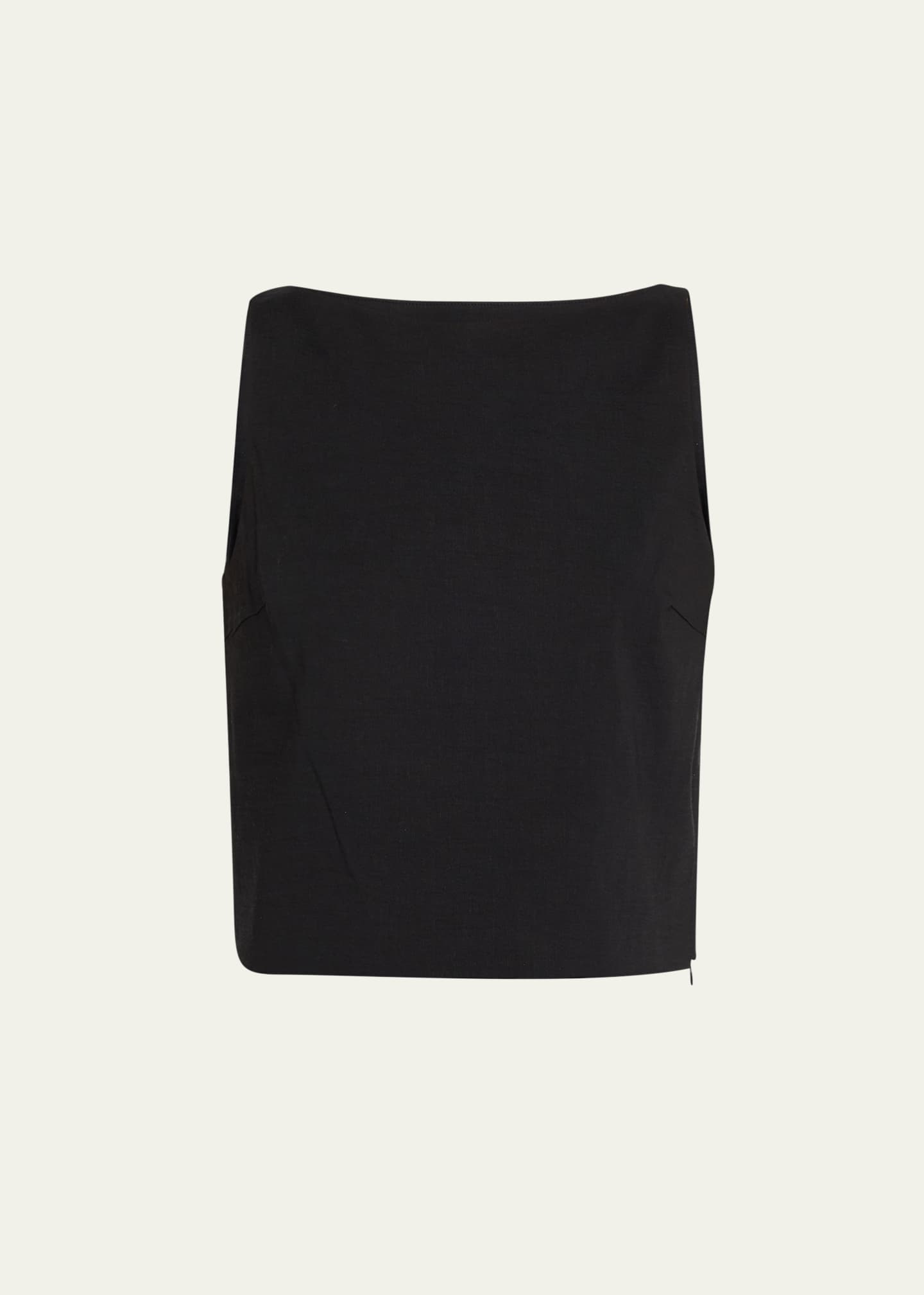 Theory Sleeveless Bateau-Neck Top Image 1 of 5