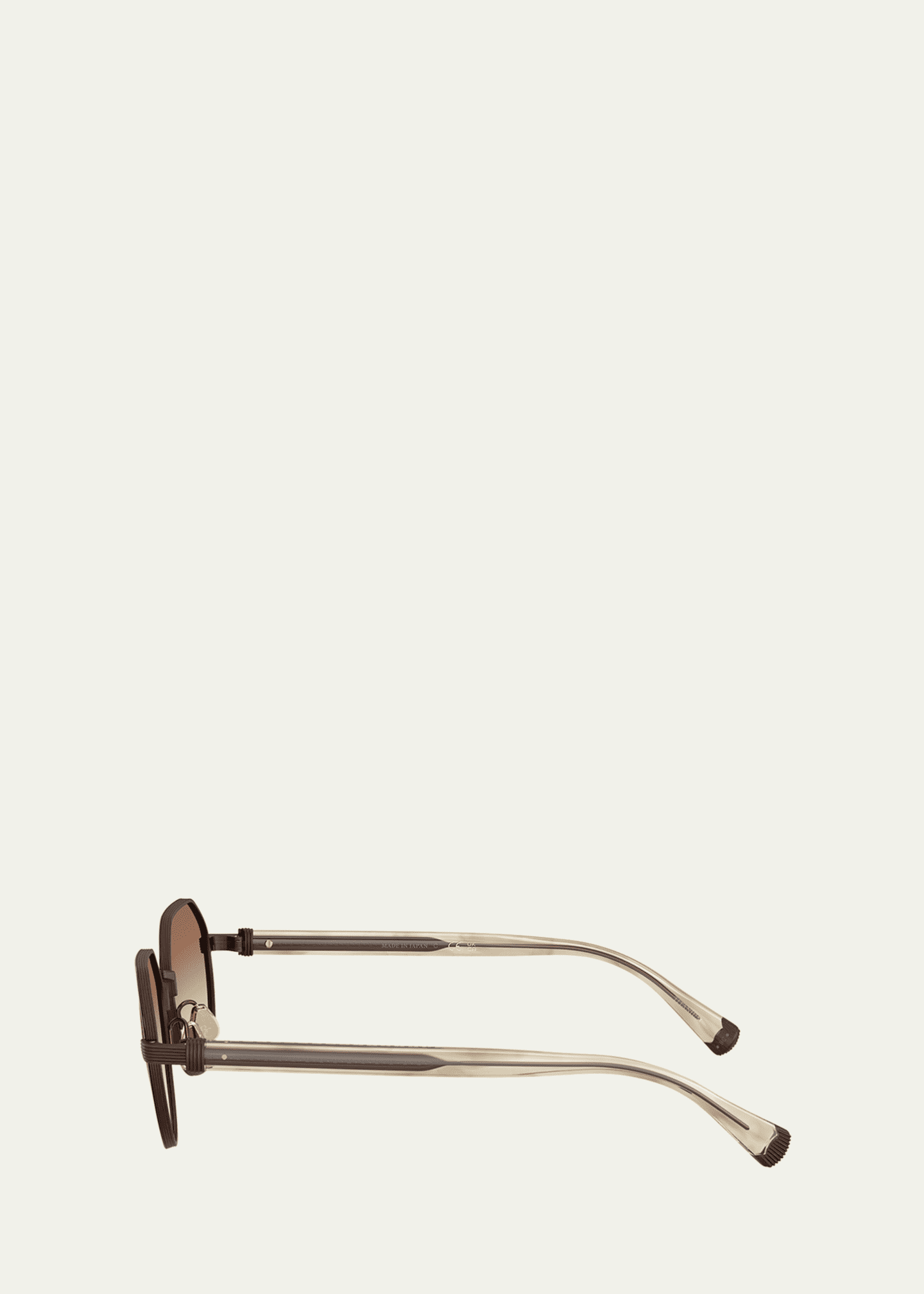 Brunello Cucinelli BC1007T Round Titanium Sunglasses Image 3 of 3