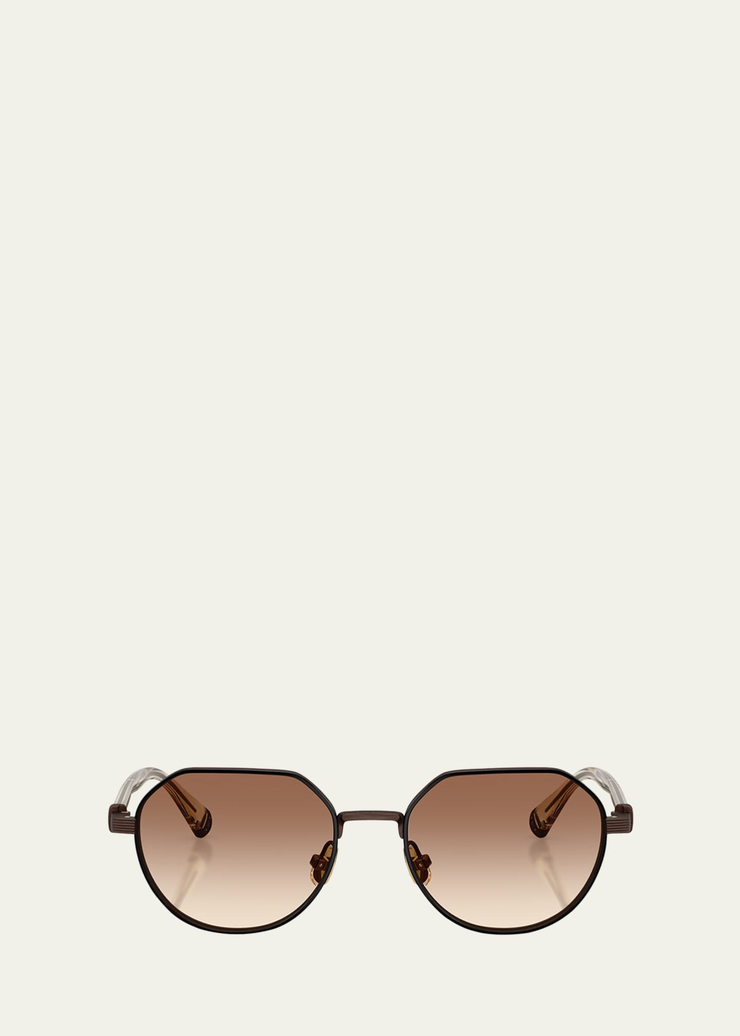 Brunello Cucinelli BC1007T Round Titanium Sunglasses Image 1 of 3