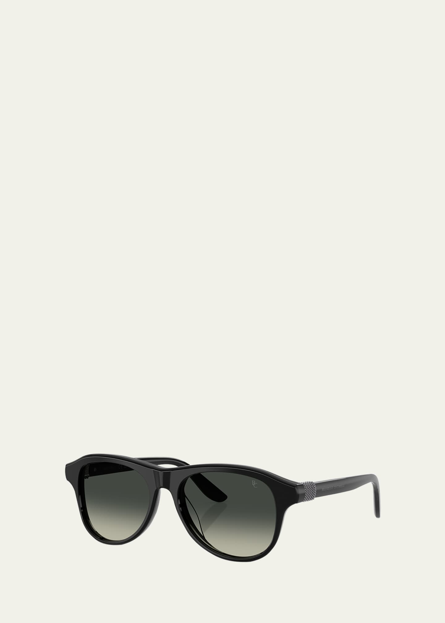 Brunello Cucinelli Acetate Round Sunglasses Image 2 of 3