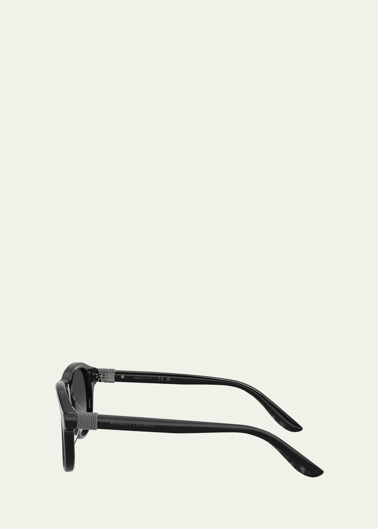 Brunello Cucinelli Acetate Round Sunglasses Image 3 of 3
