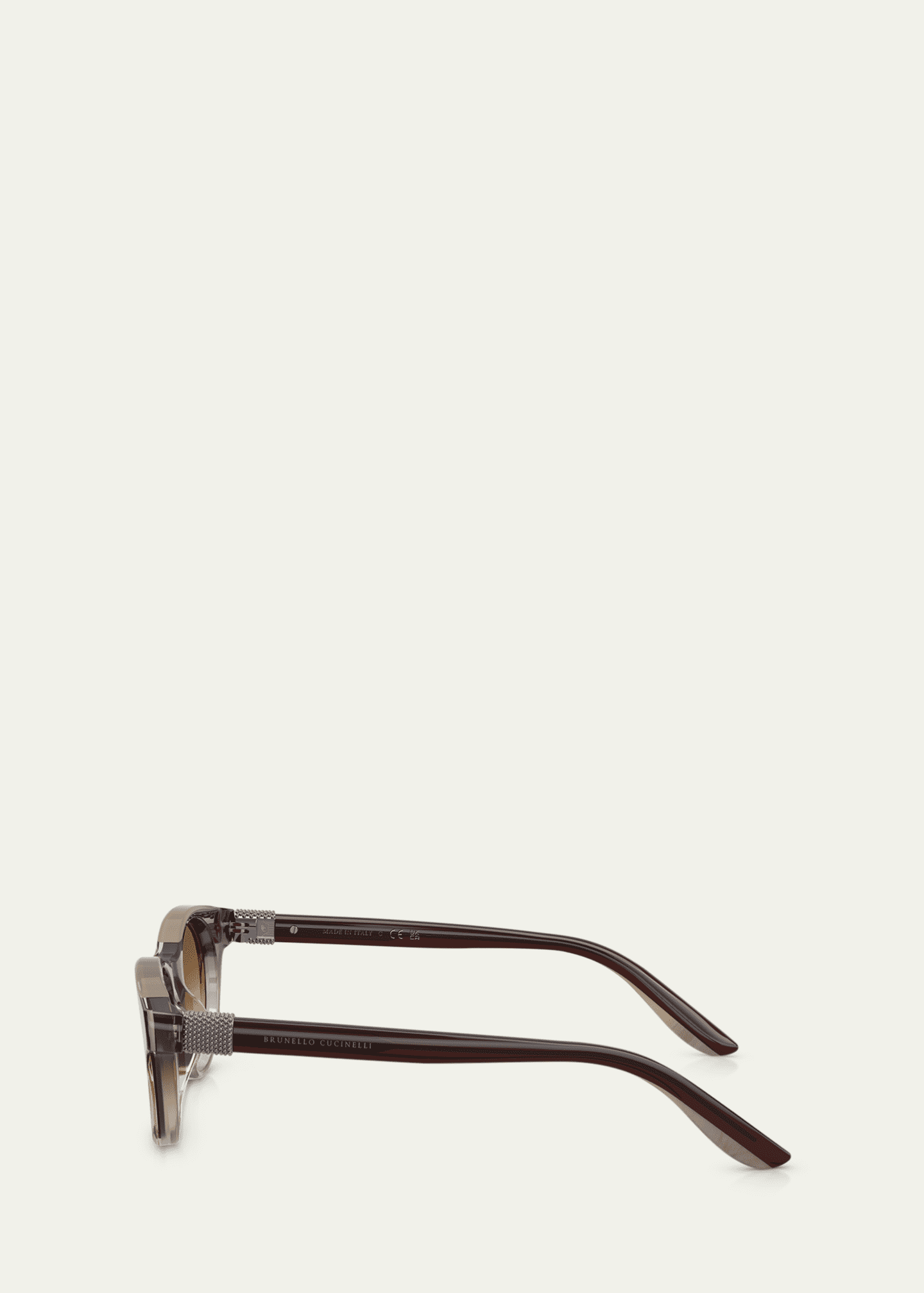 Brunello Cucinelli Acetate Round Sunglasses Image 3 of 3