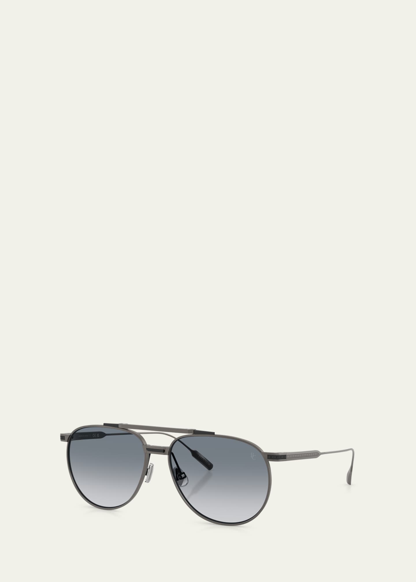 Brunello Cucinelli Men's BC2011ST Aviator Sunglasses Image 2 of 3