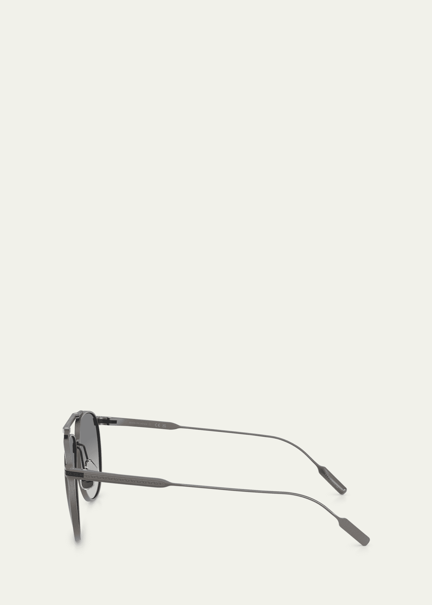 Brunello Cucinelli Men's BC2011ST Aviator Sunglasses Image 3 of 3