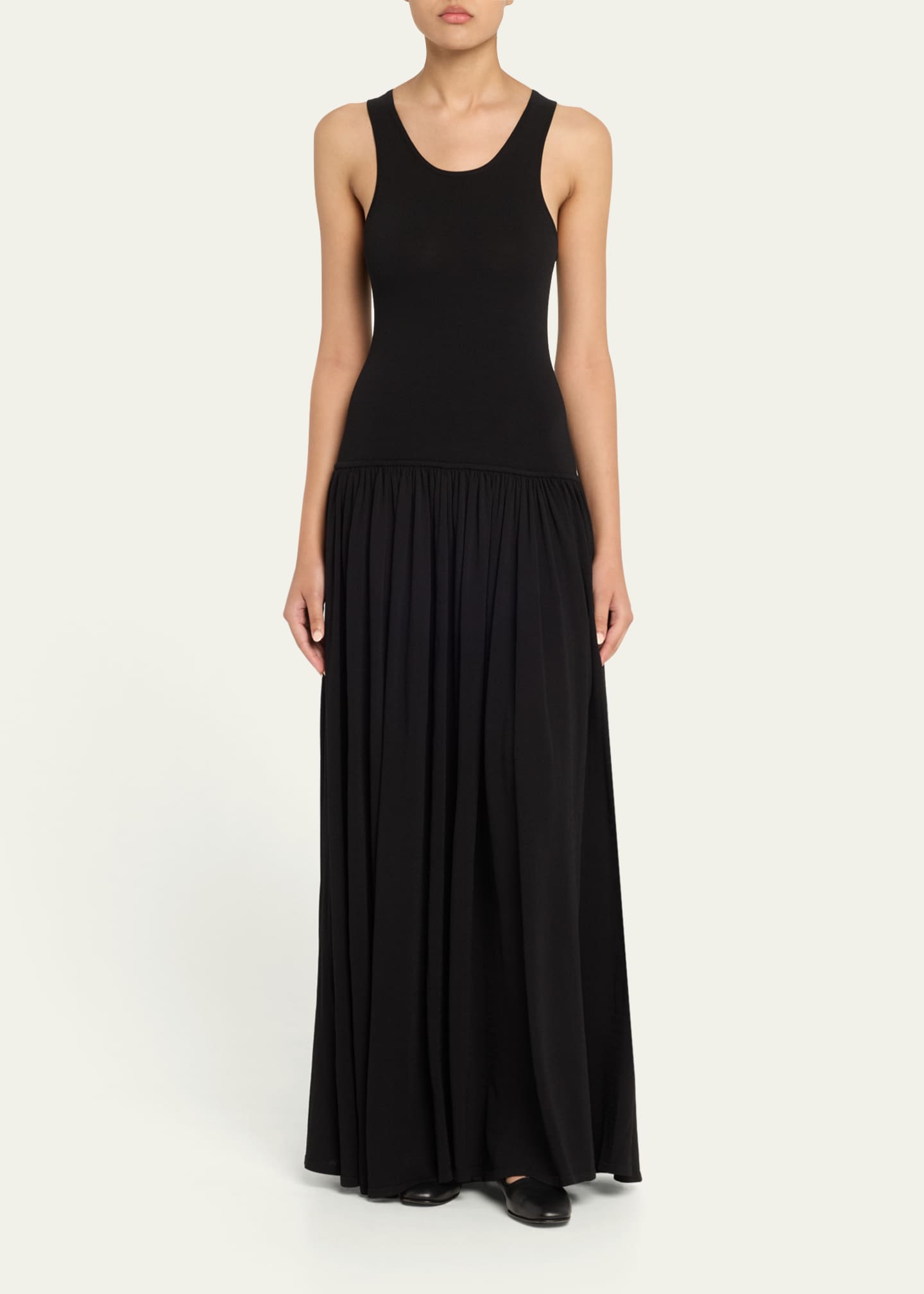 【LOULOU STUDIO】 Loulou Studio Jada Sleeveless Scoop-Neck Knit Maxi Dress